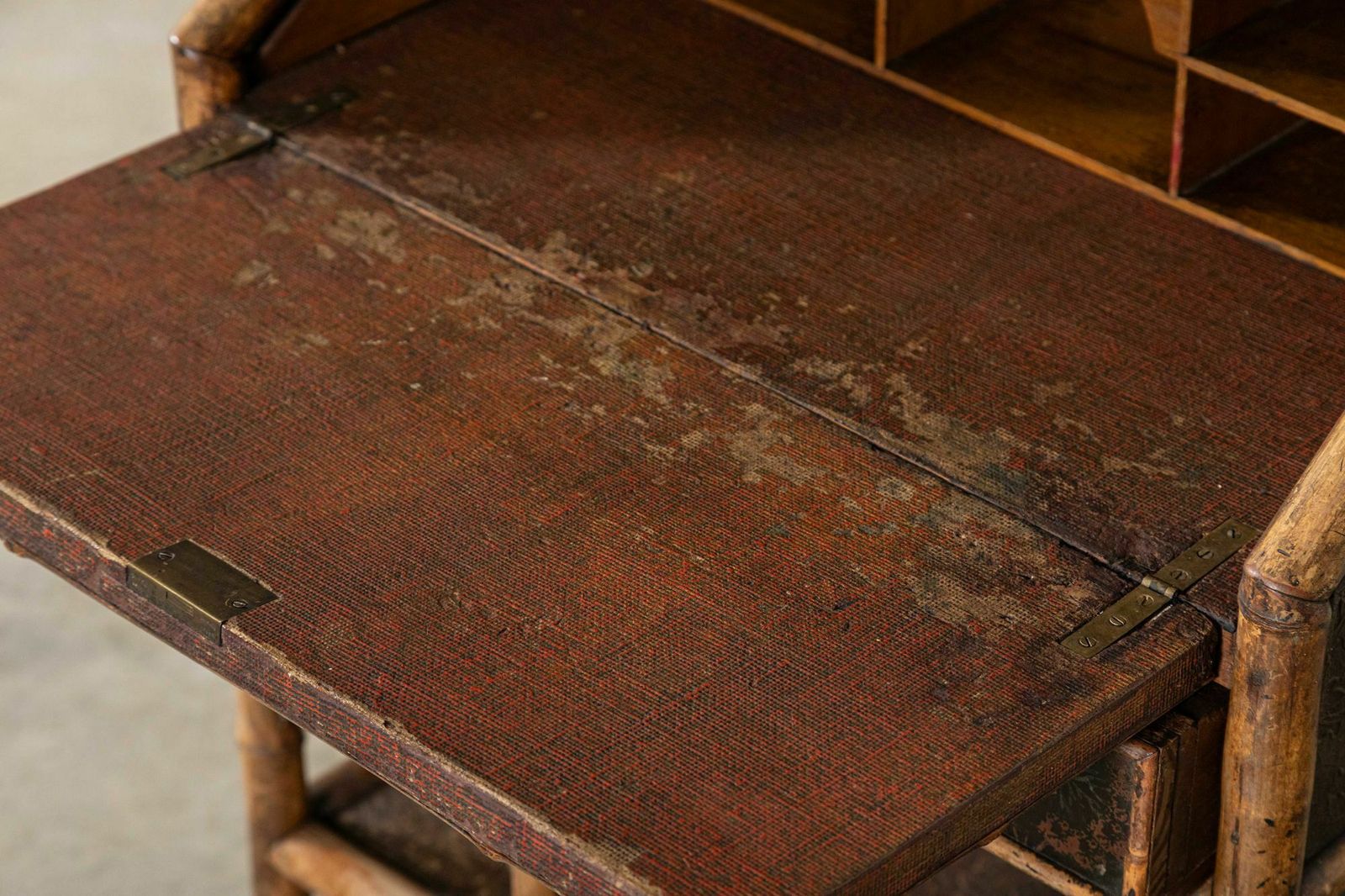 photo furniture 19thc English Bamboo Bureau, 1800s