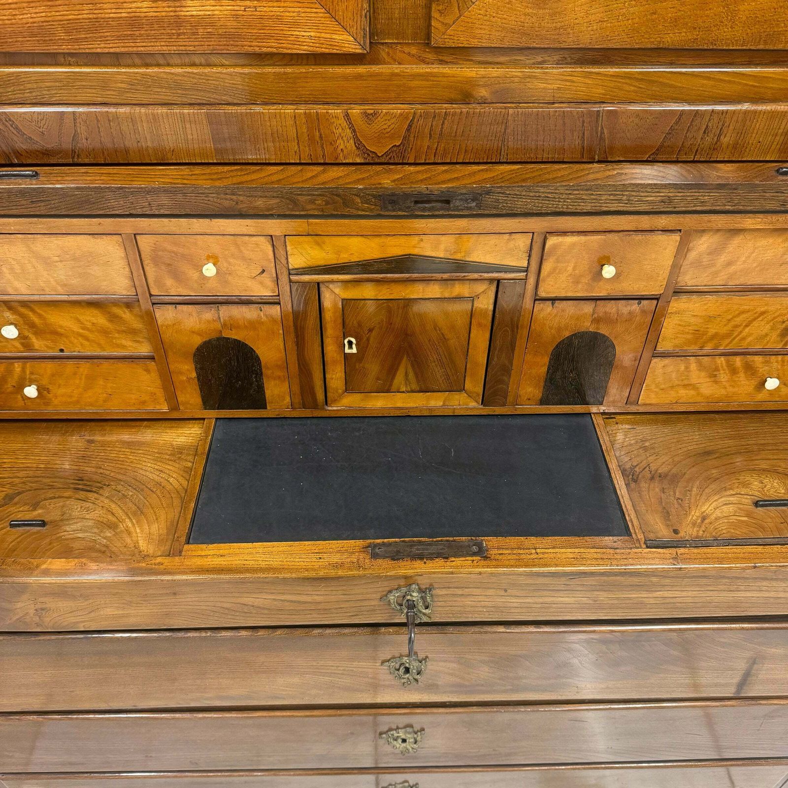 Antique 18th Century European Cylinder Bureau Bookcase photo 2400.0