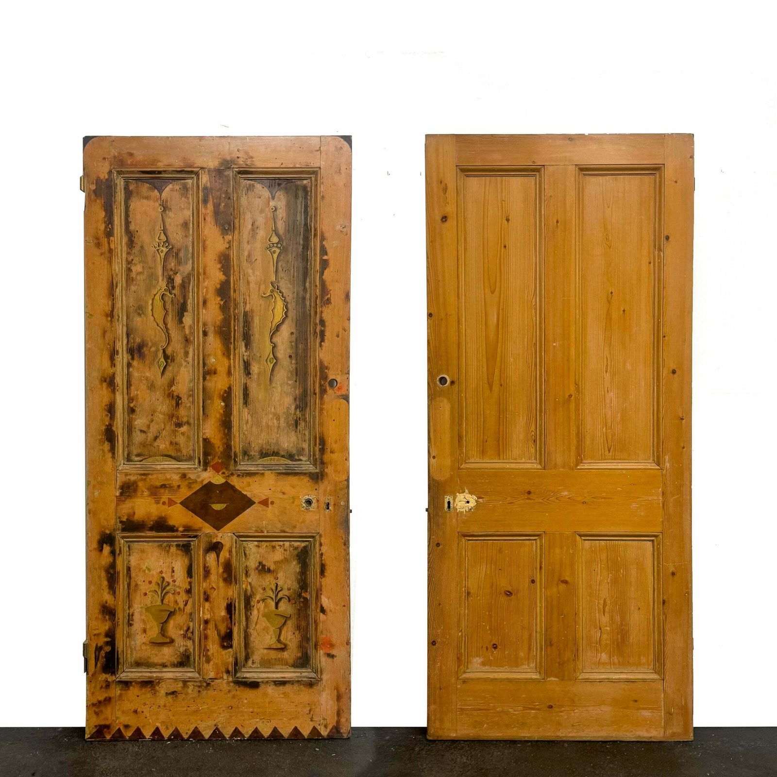 Antique Victorian Pine Door