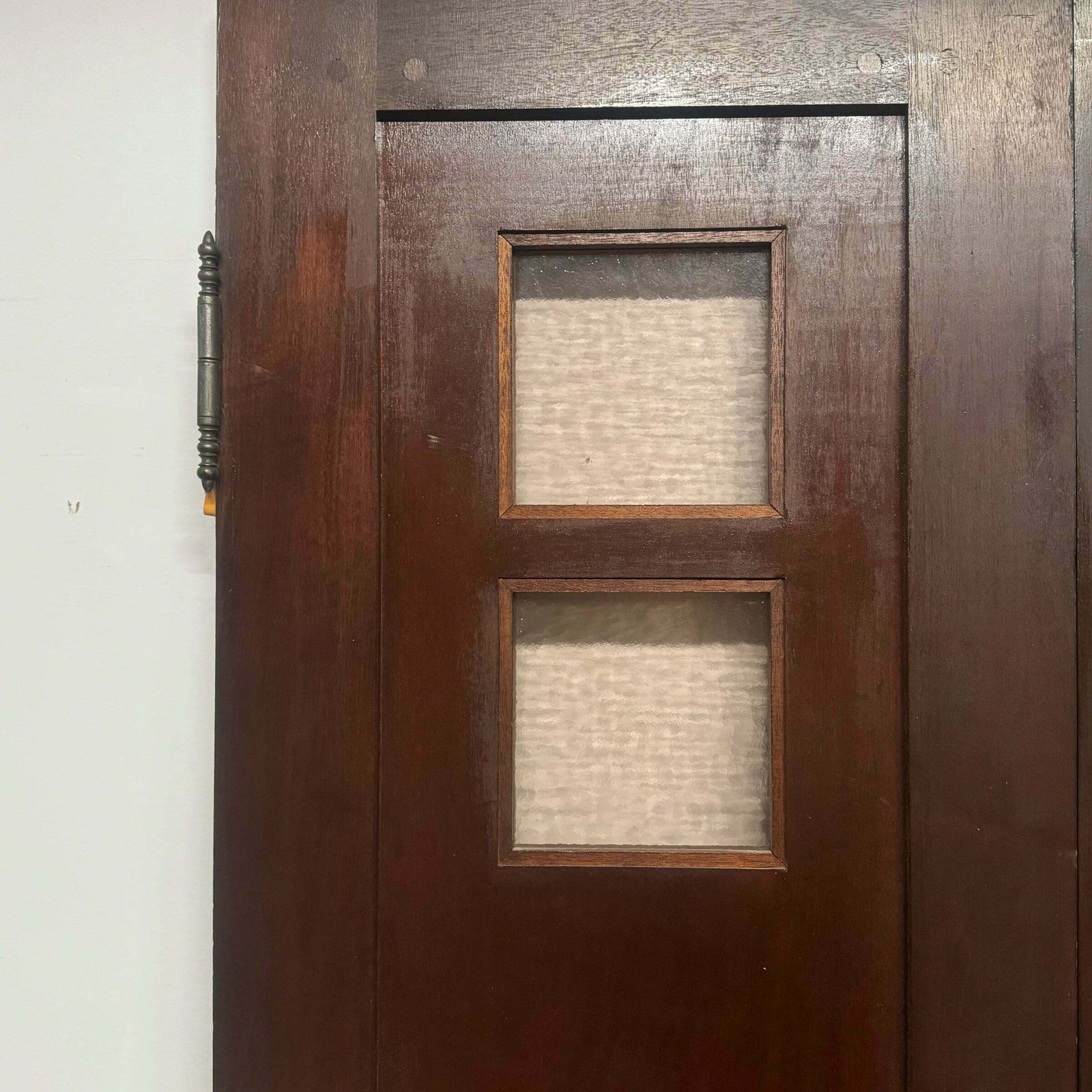 Antique Mahogany Glazed Door   235.5cm X 106cm photo for sale