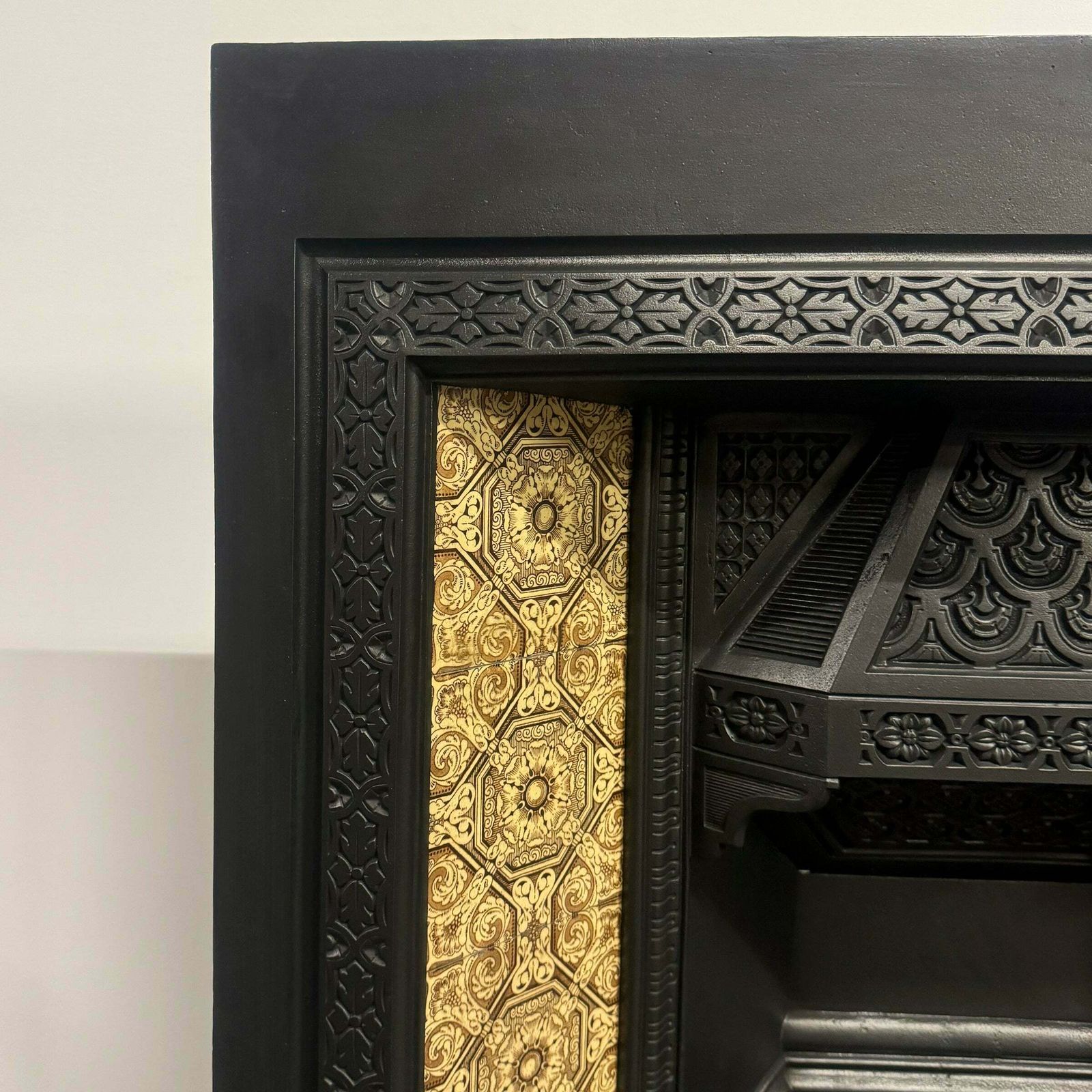 Antique Victorian Tiled Fireplace Insert photo furniture