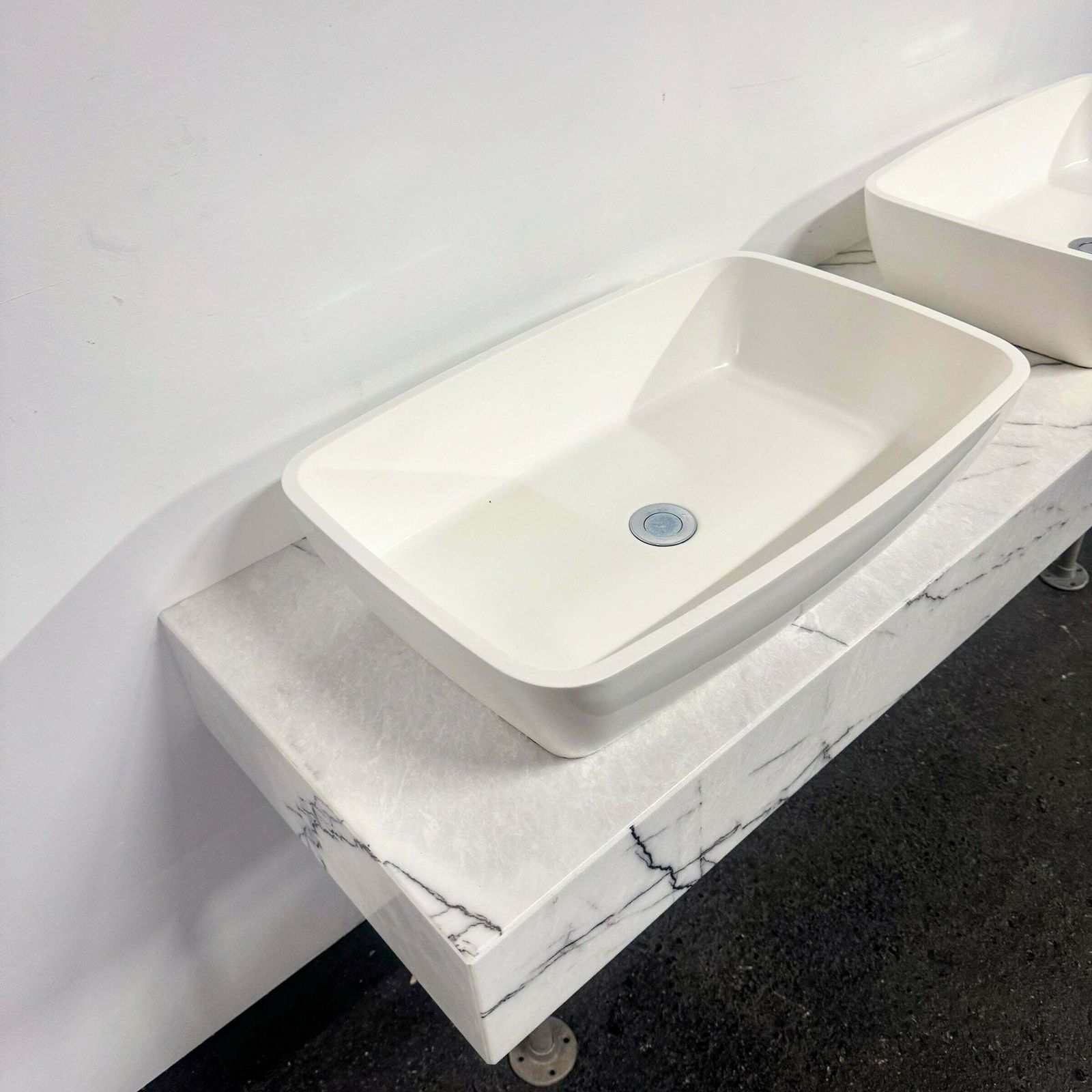 Twin Sink Unit With Marble Base photo furniture