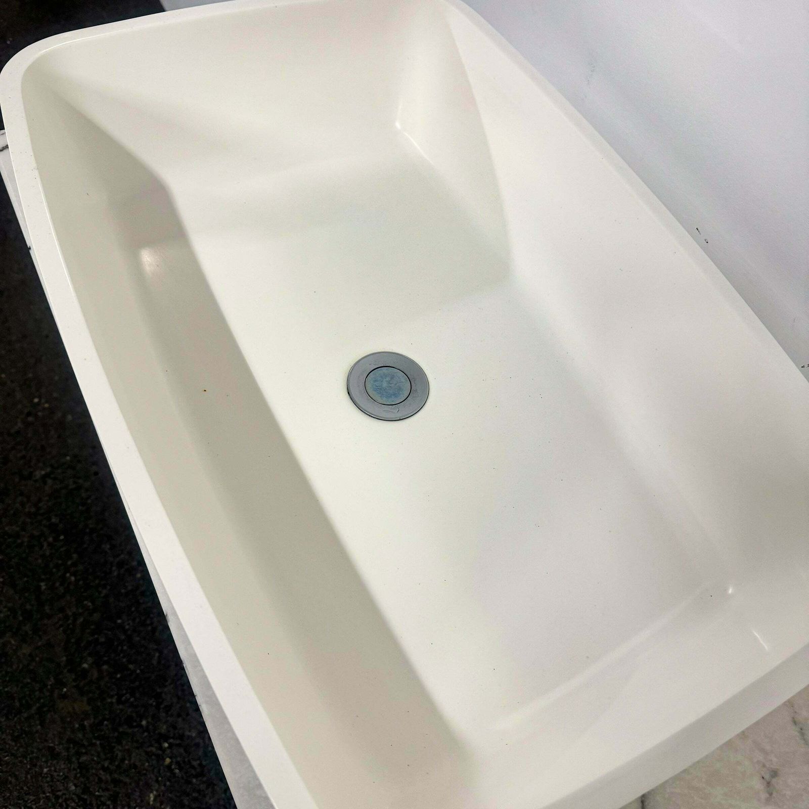 Twin Sink Unit With Marble Base photo vintage