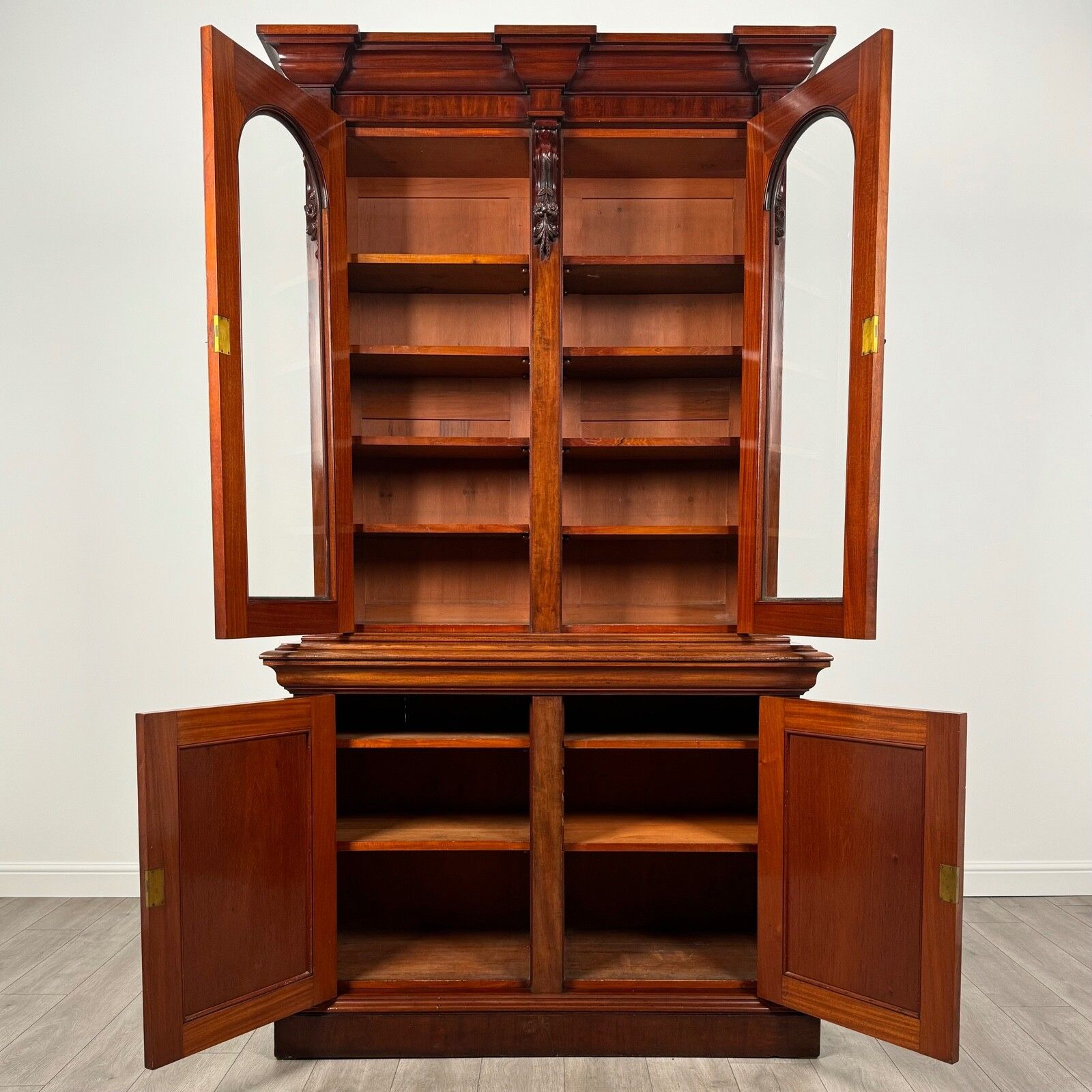 Antique 19th Century Mahogany Bookcase Of Finest Quality photo furniture
