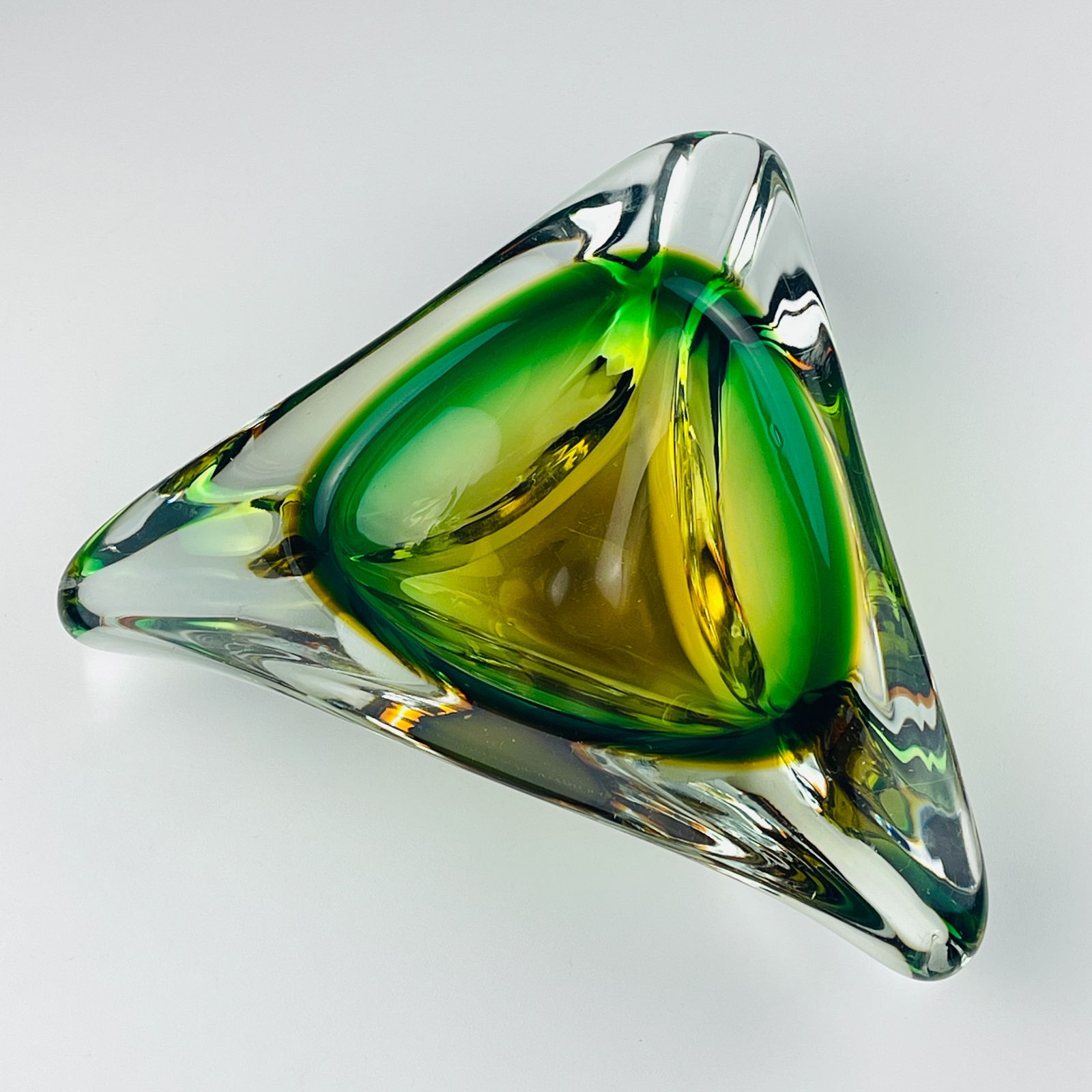 Sommerso Murano Glass Ashtray By Arte Nuova, Italy, 1960s photo buy