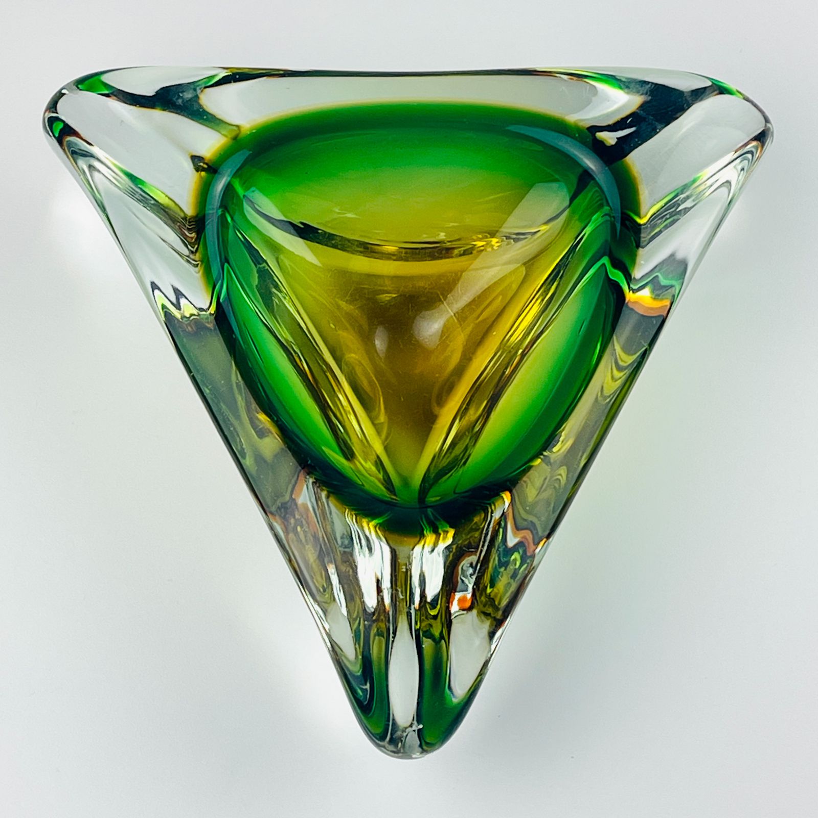 Sommerso Murano Glass Ashtray By Arte Nuova, Italy, 1960s photo vintage