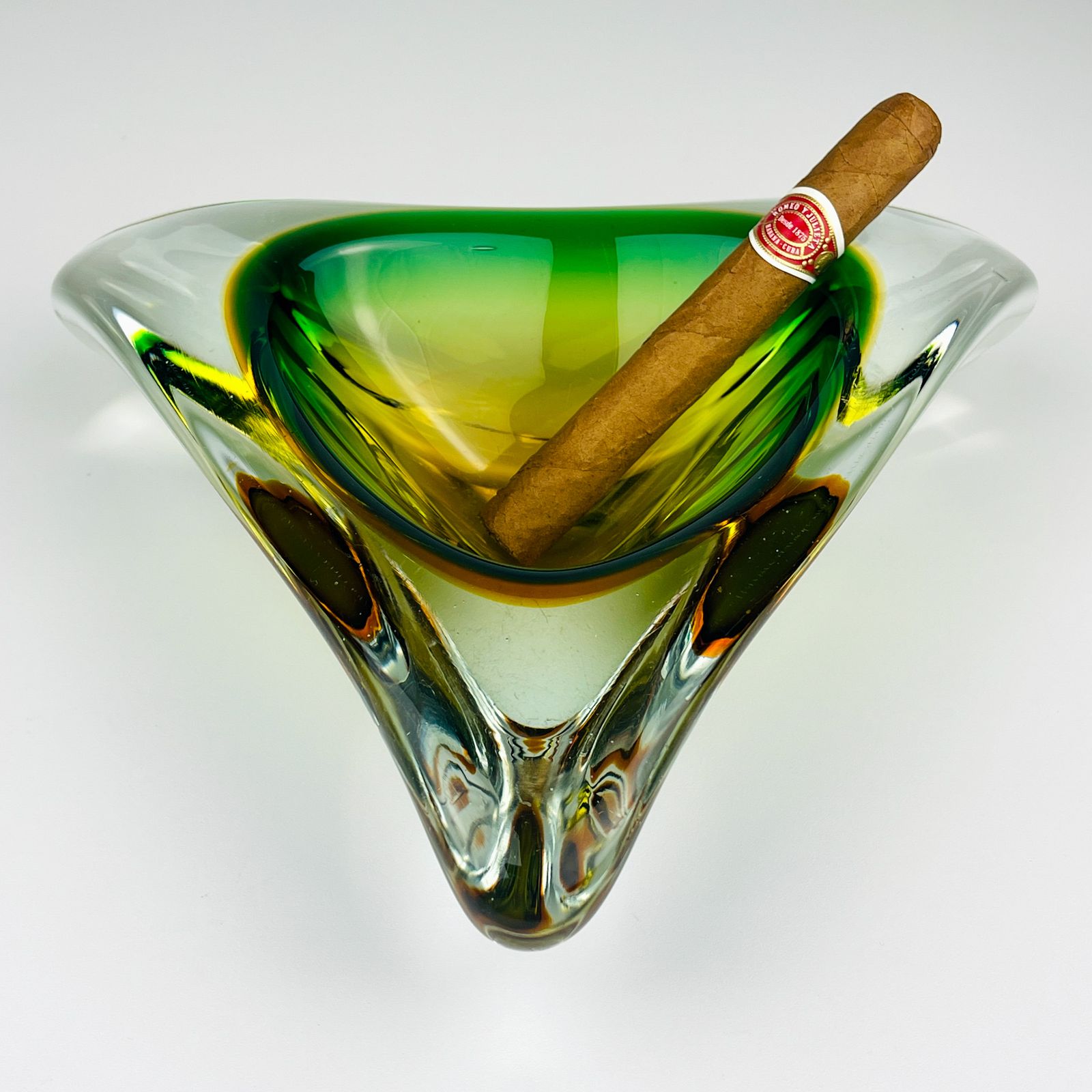 photo for sale Sommerso Murano Glass Ashtray By Arte Nuova, Italy, 1960s