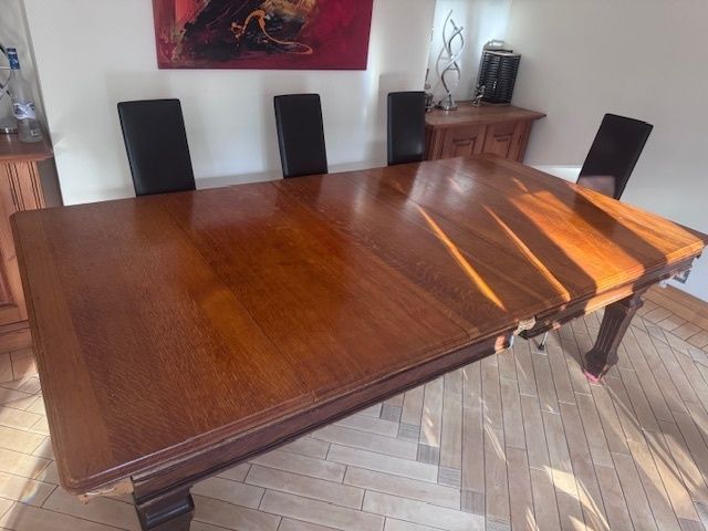 Rare 7ft X 3.5ft Antique Snooker Dining Table photo buy