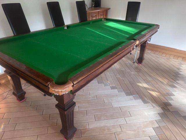 Rare 7ft X 3.5ft Antique Snooker Dining Table