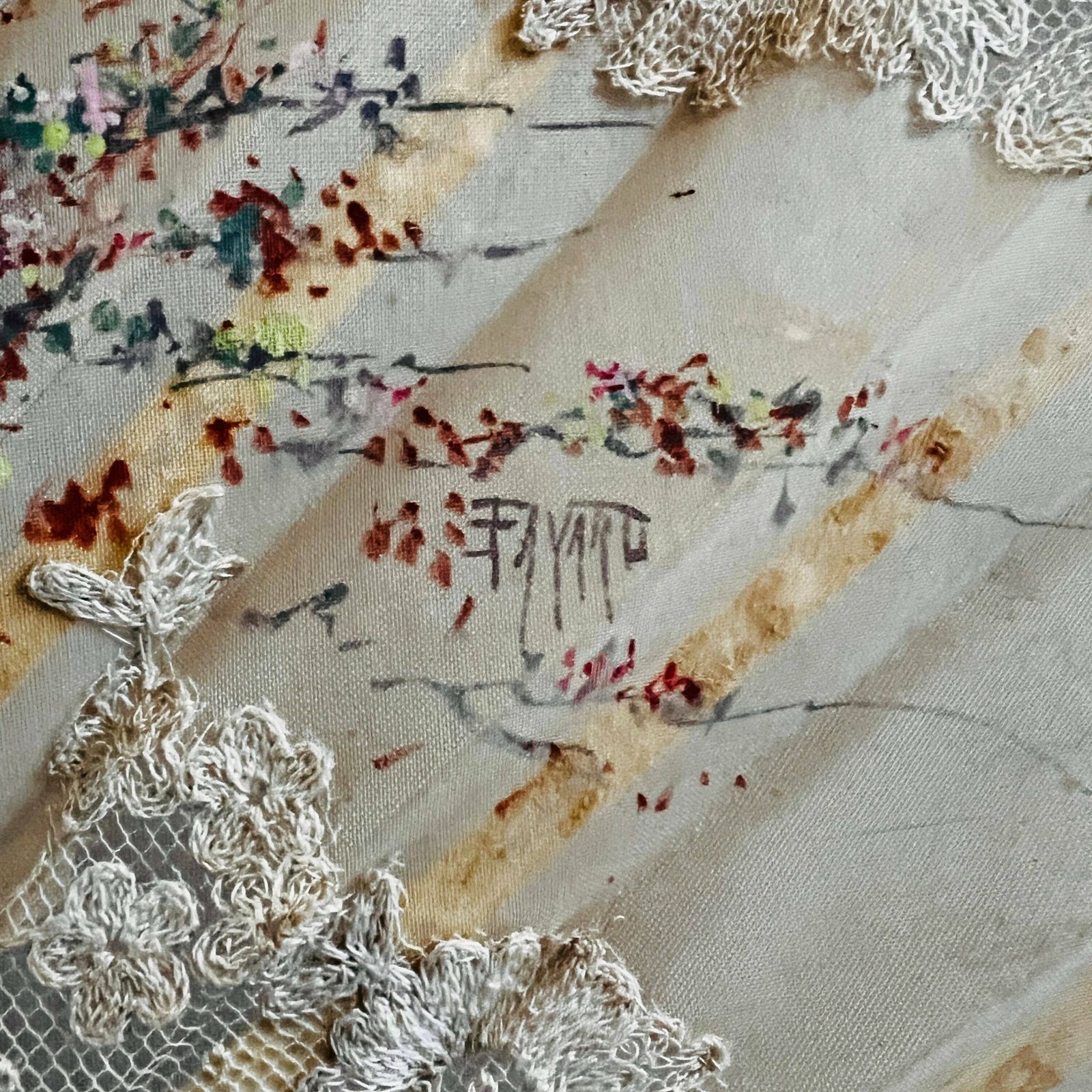 Rare 19th Century Faucon Paris France Hand Painted Fan With Cherubs   Antique Treasure photo 2035.0