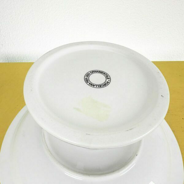Centerpiece Stand Plus Porcelain Plate photo vintage