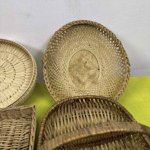 Lot Of Wicker Baskets, 8 Pieces photo 67.0