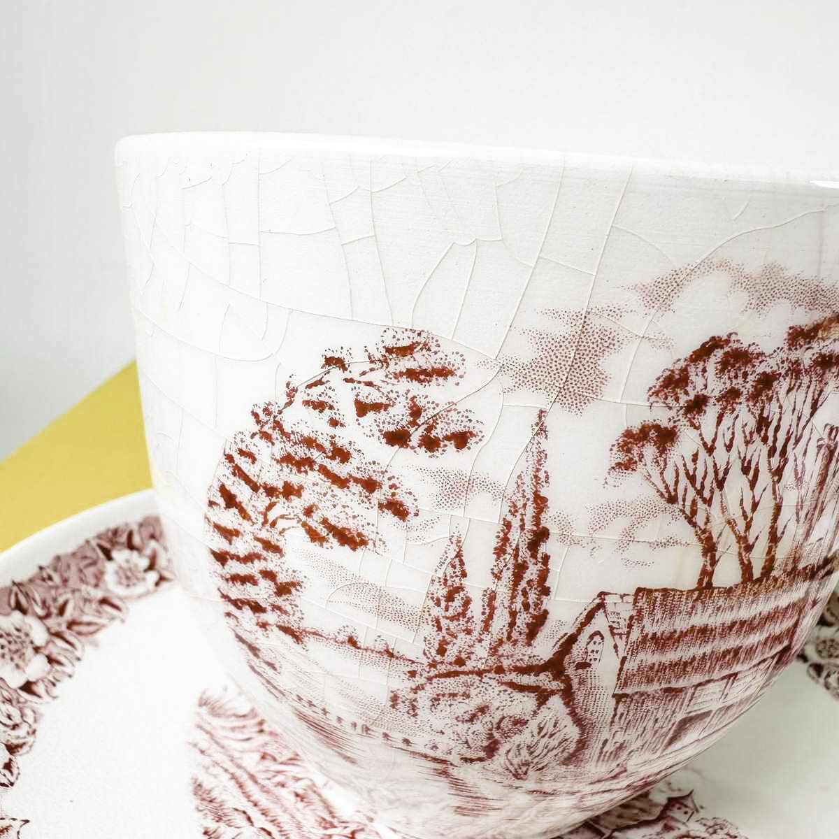 Pair Of Mugs With Saucer Wh Grindley Staffordshire England photo 67.0