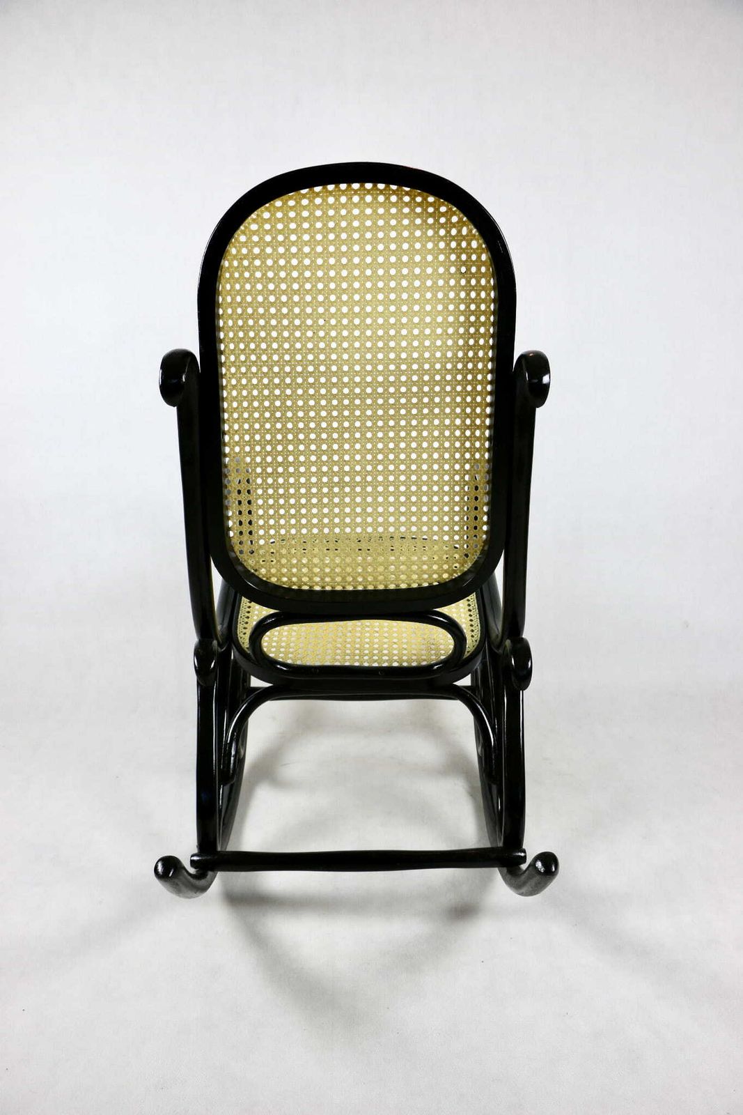 Thonet Rocking Chair, Original Black 70s   Very Good Condition photo buy