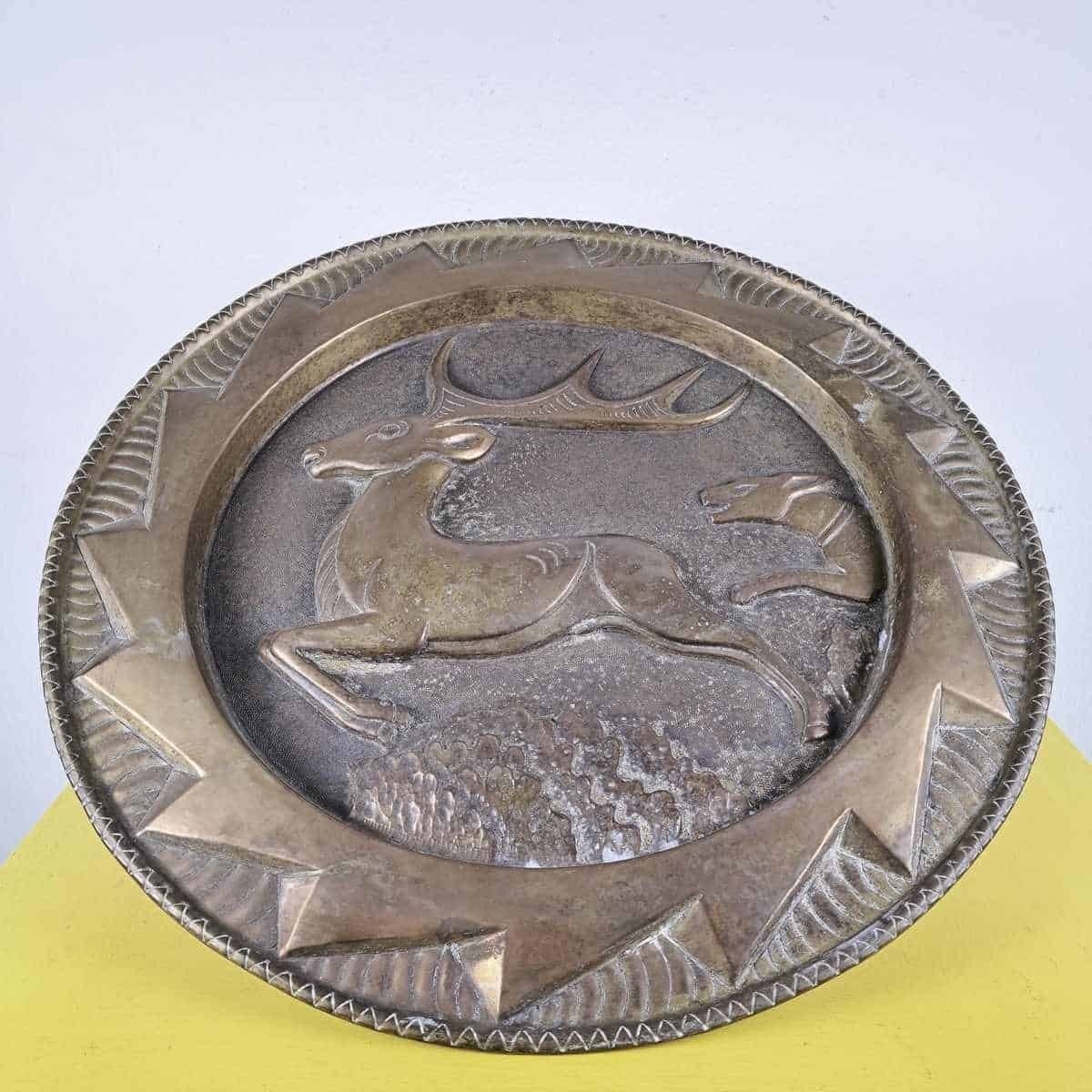 Large Ornamental Copper Plate