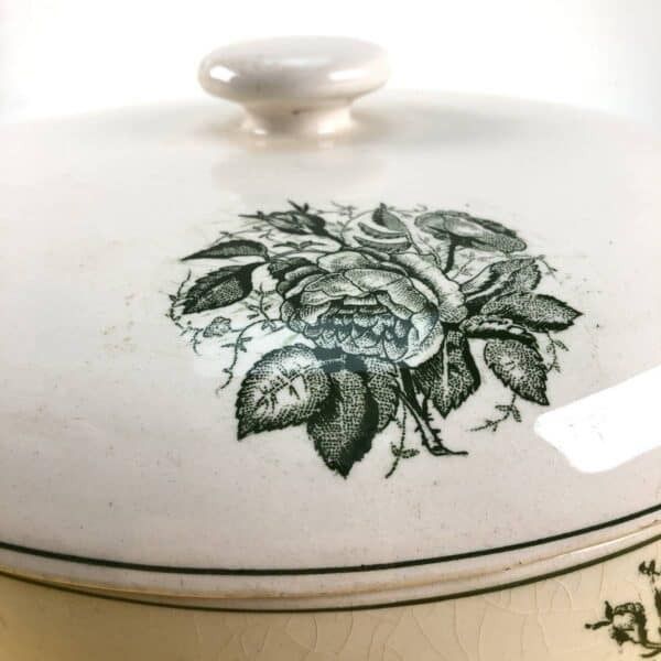 Centerpiece Biscuit Jar Italian Ceramics Company Laveno photo Home Decor