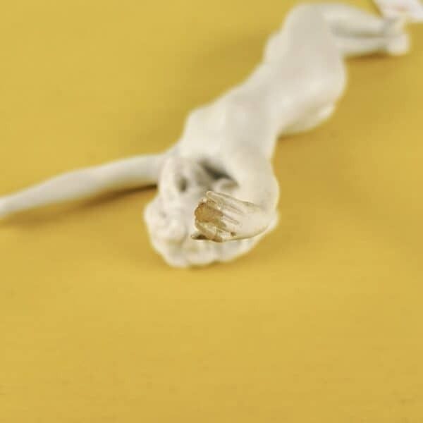 Small Vintage Biscuit Statue Of A Naked Woman photo for sale