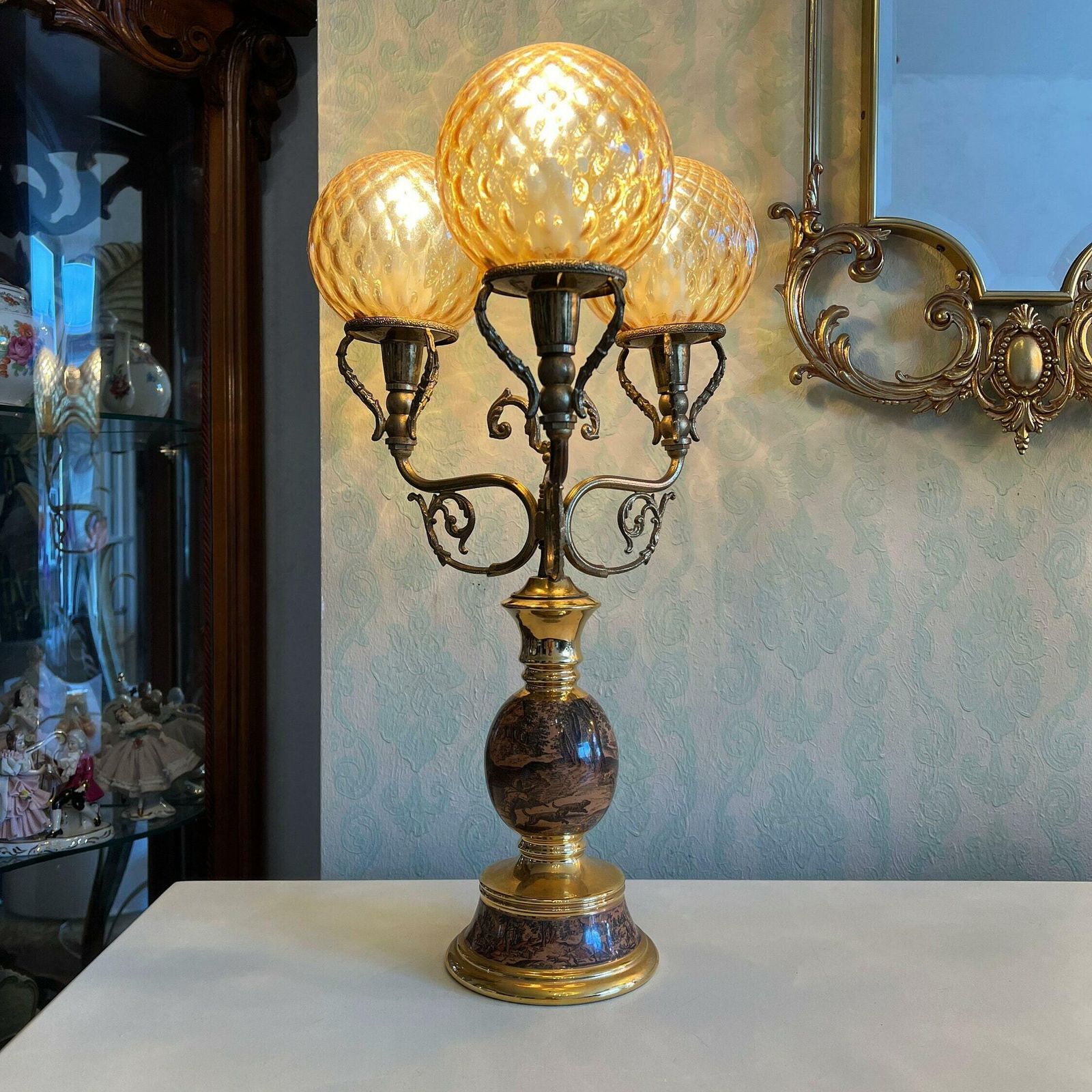 Vintage Pair Of Italian Lamps, Set Of 2, Home Decor, Home Lighting, Interior Design photo 590.0