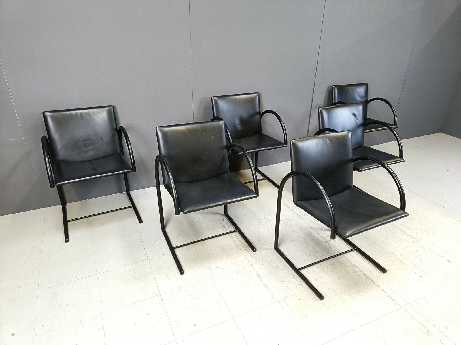 Vintage Cirkel Chairs By Metaform, 1980s, Set Of 6 photo for sale