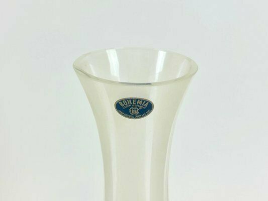 Lead Crystal Bohemia Vase From Poděbrady Glassworks, 1980s photo Home Decor