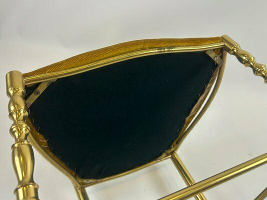 photo furniture Mid Century Brass Chiavarine Chair Attributed To Giuseppe Gaetano Descalzi For Chiavari, 1960s
