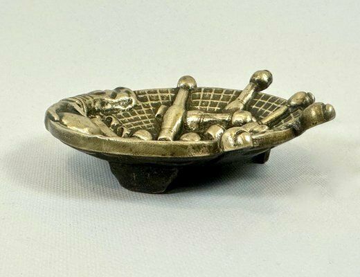 Bowling Ashtray In Bronze Attributed To National Brass And Iron Works, 1910s photo buy