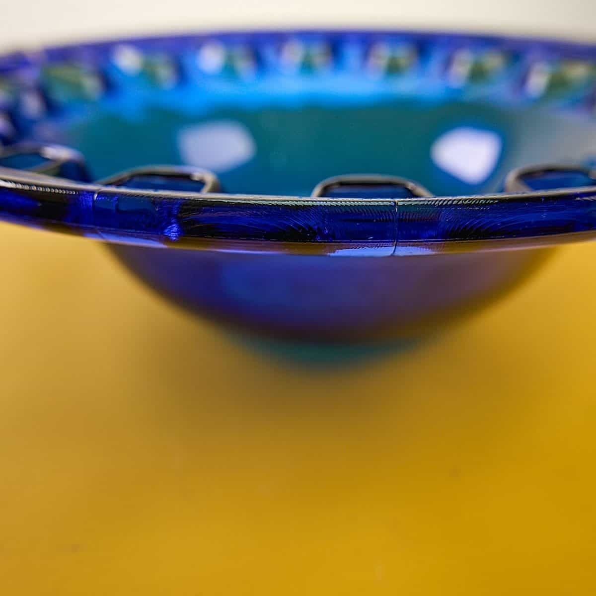 Vintage Cobalt Blue Glass Centerpiece photo furniture