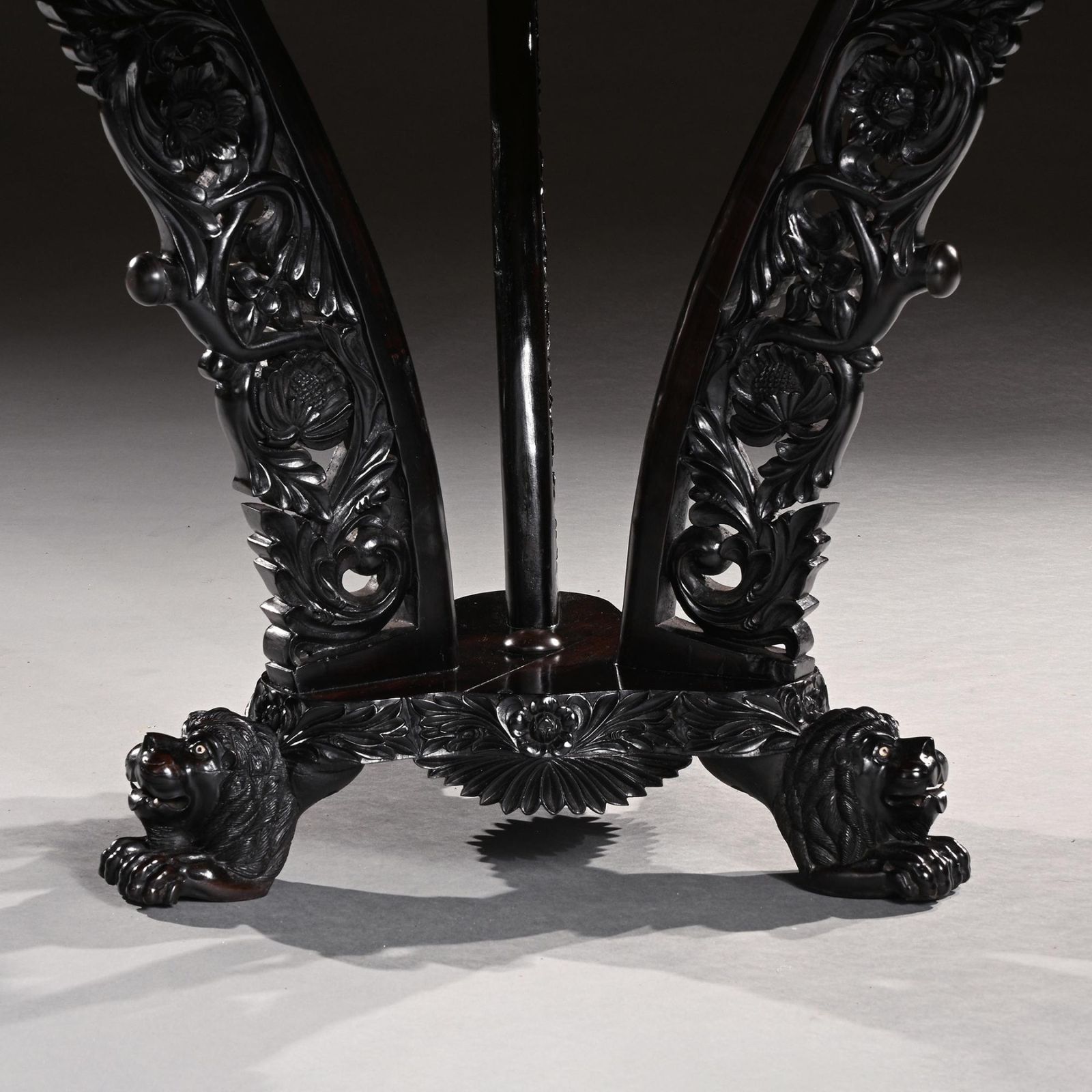 Ceylonese 19th Century Ebony And Specimen Wood Centre Table Galle District photo 12500.0