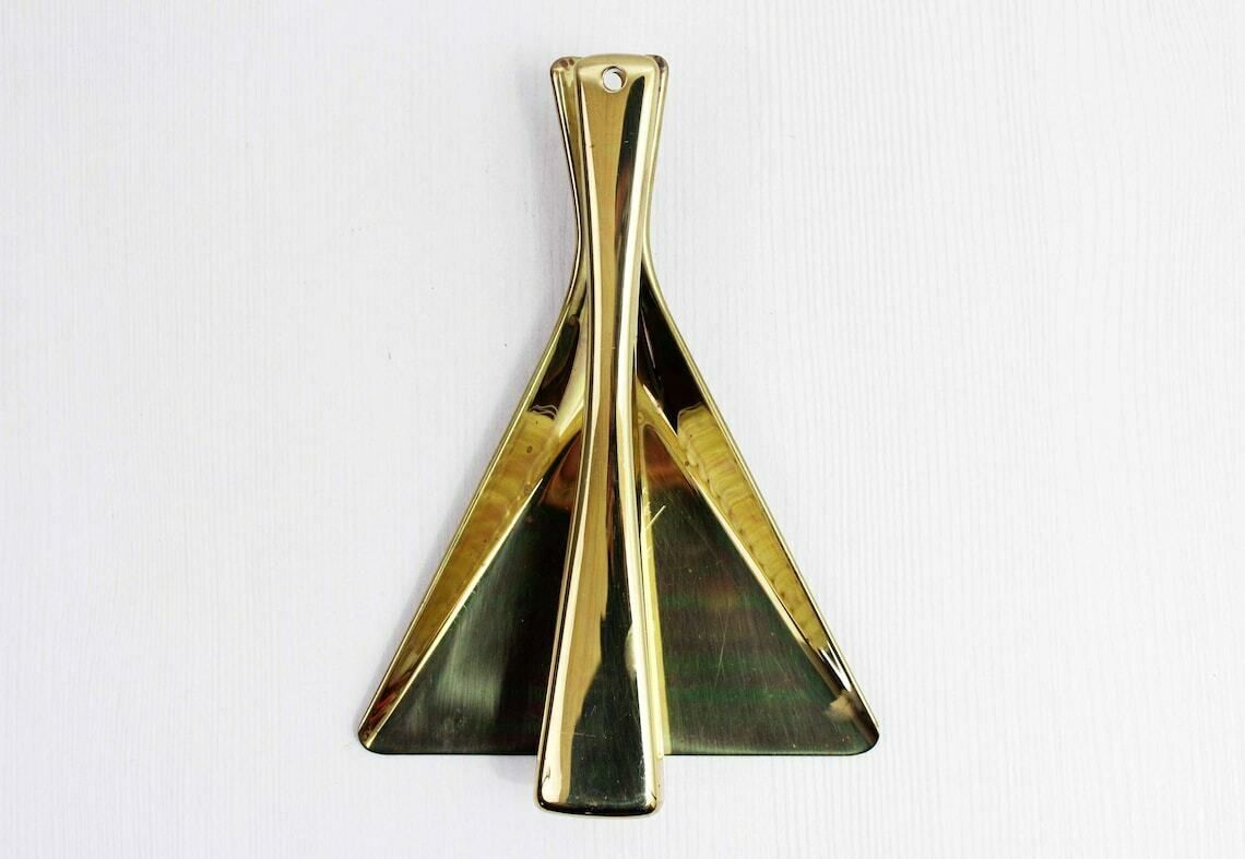 Sigg Brass Table Dustpan And Brush 1960 photo for sale