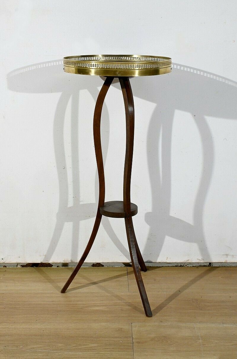 photo for sale Small Mahogany Pedestal Table, Louis XVI Style – 1900