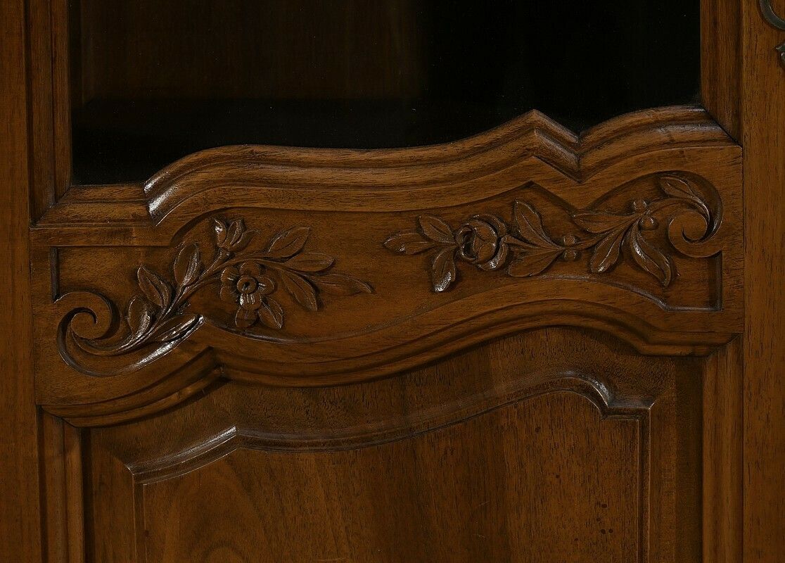 2230.0 Walnut Display Cabinet, Louis XV Style – Late 19th Century photo
