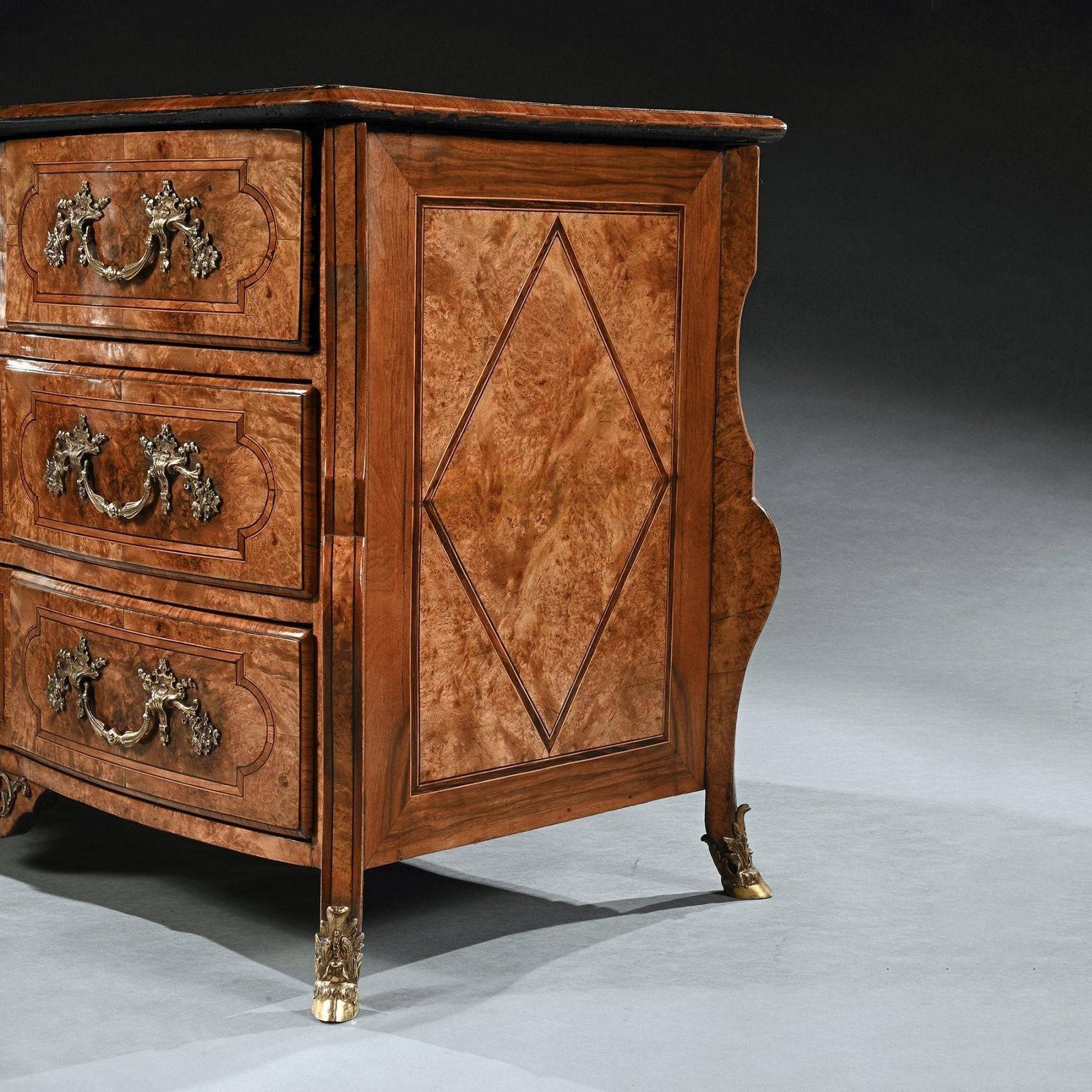 Early 18th Century Regence Burr Maple Commode Attributed To Thomas Hache Of Grenoble photo furniture