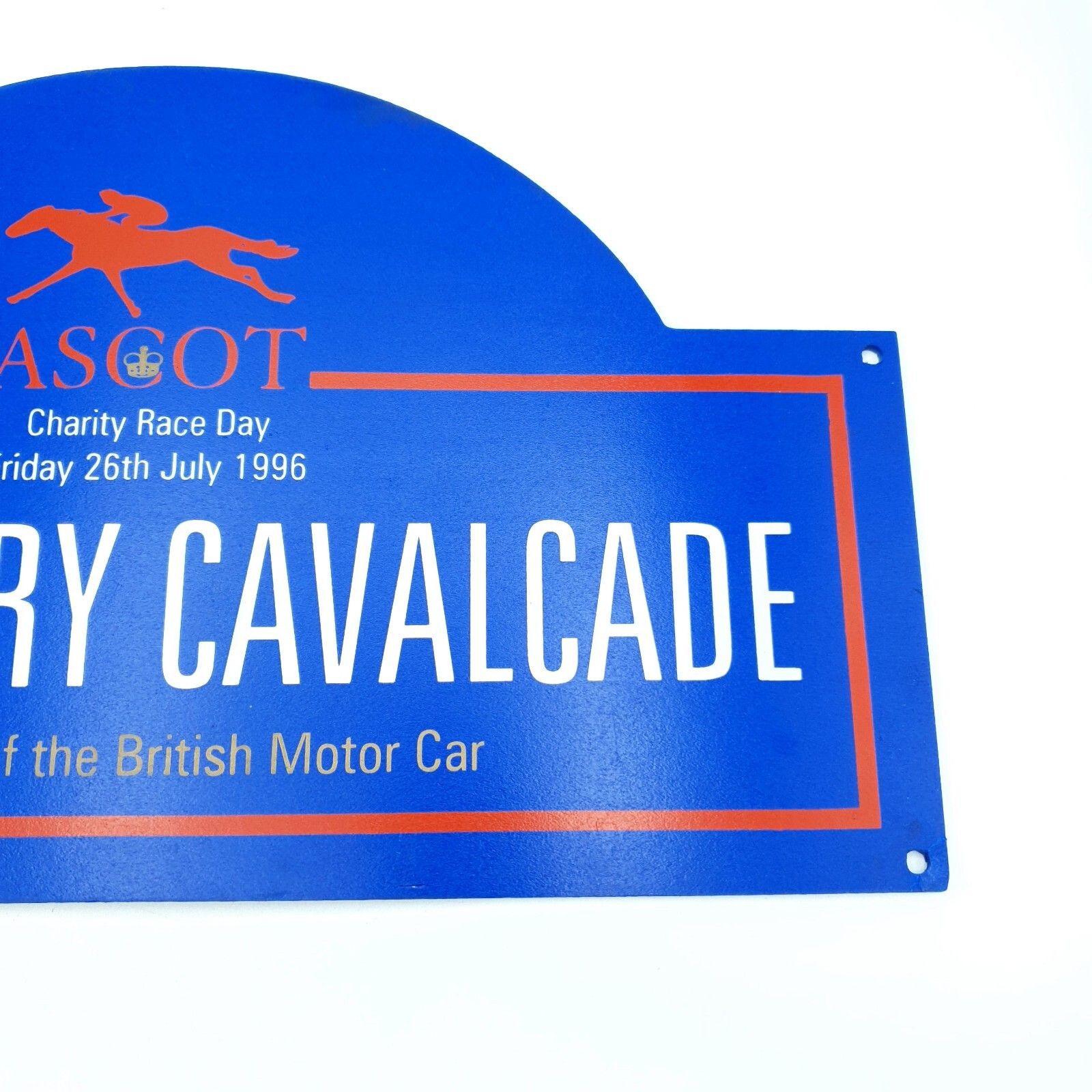 Rare Ascot Sign Centenary Cavalcade Charity Race 1996 100 Yrs British Motor Car photo vintage