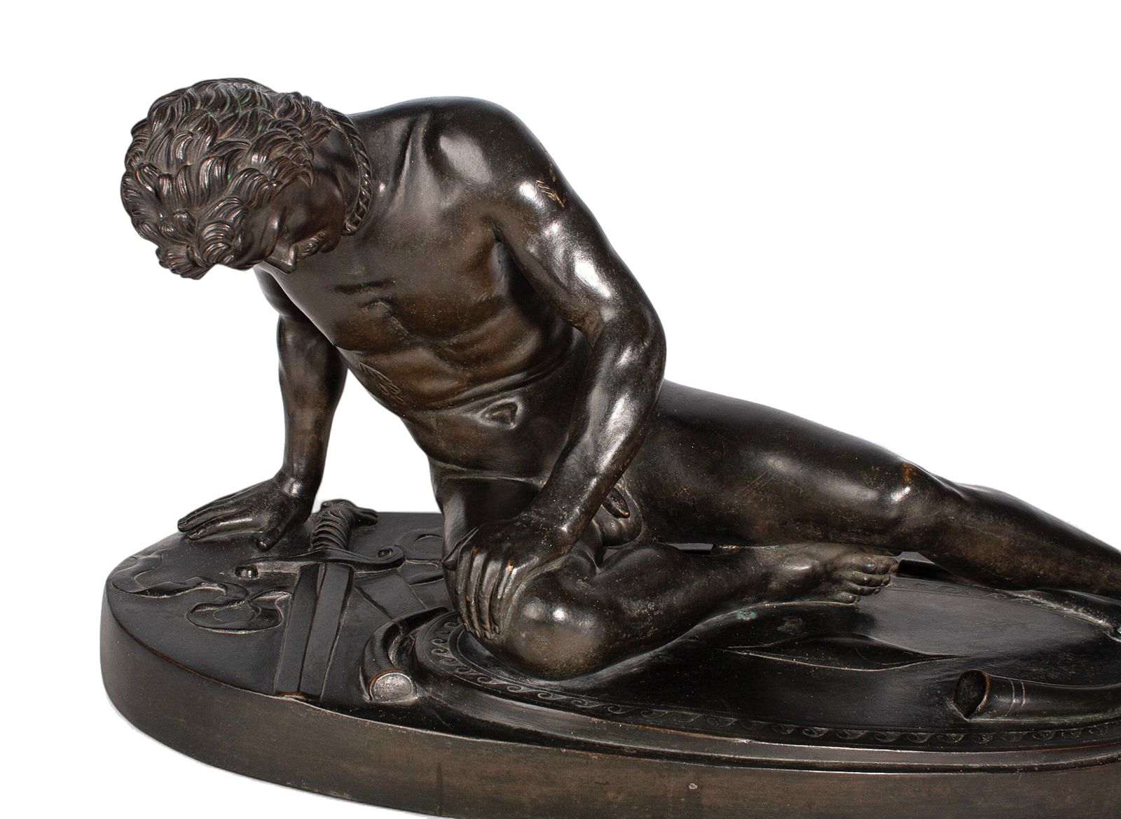 Mid 19th Century Grand Tour Bronze Figurative Sculpture 'The Dying Gaul', Italy photo vinterior