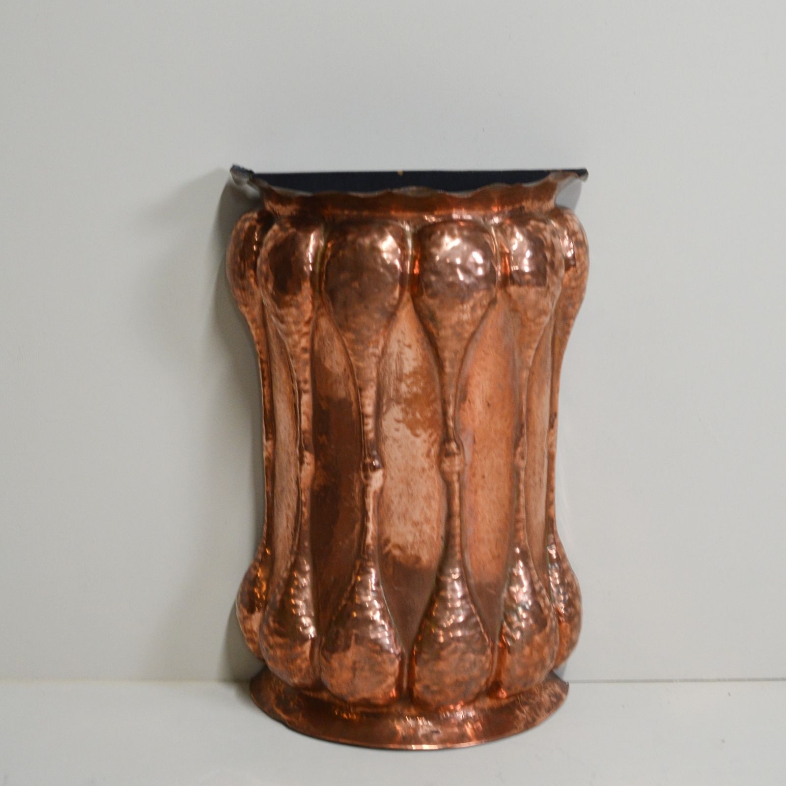Art Nouveau Copper Umbrella Stand