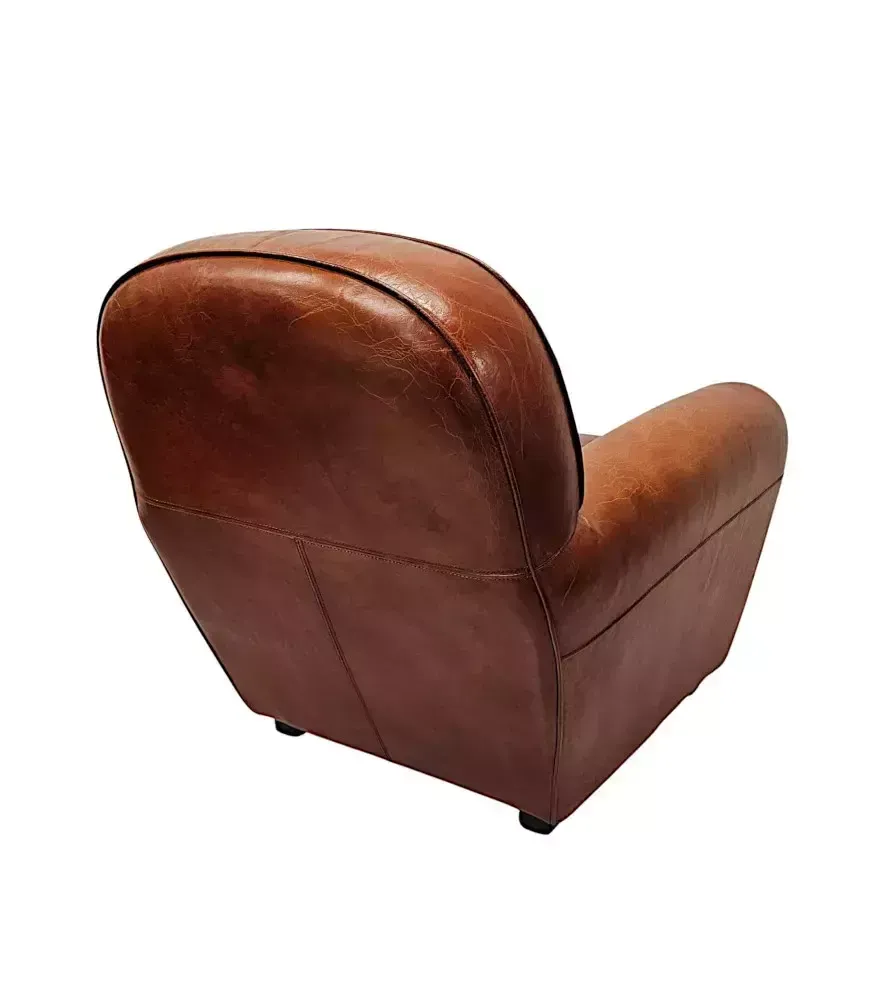 A Fabulous 1930's Design Leather Club Armchair photo vinterior