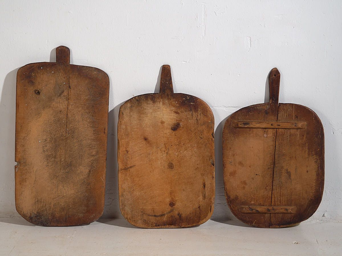 Antique Cheese Cutting Boards (C.1920). Set Of 3 Pieces #25 photo 539.0
