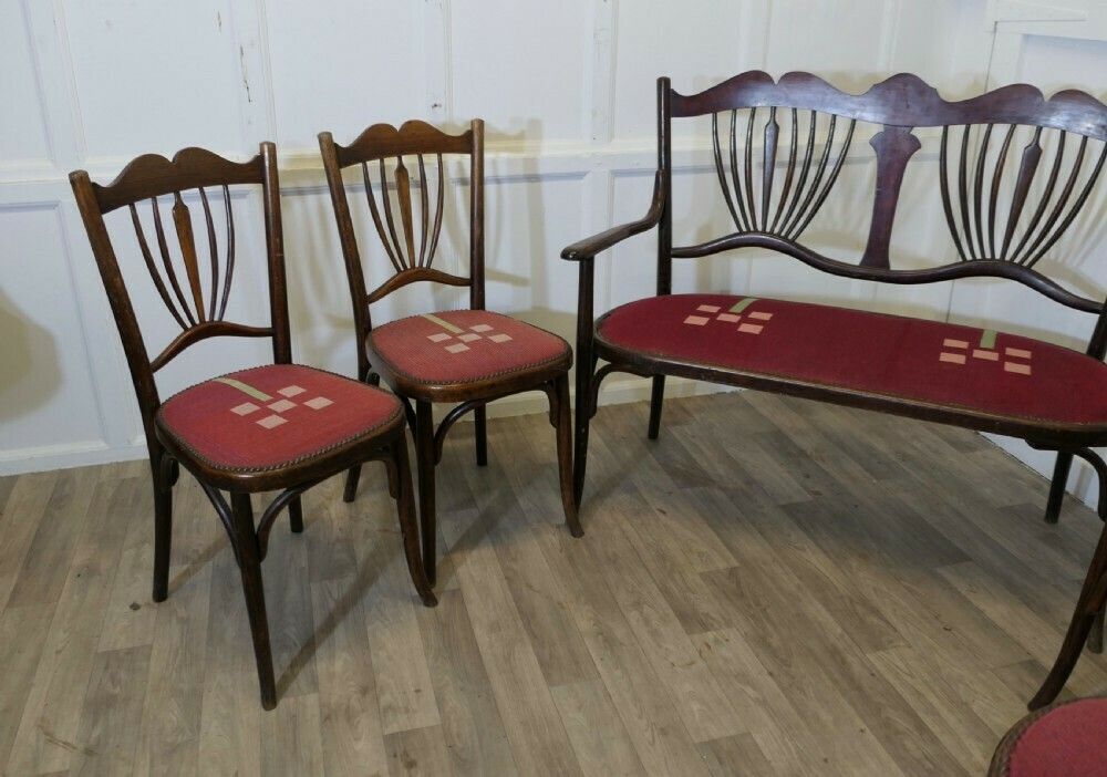 Very Rare Baumann Bentwood Salon Suite photo for sale