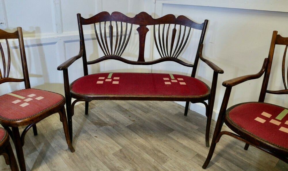 Very Rare Baumann Bentwood Salon Suite photo Furniture