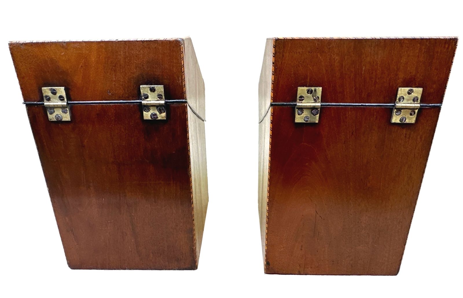 Georgian Mahogany Pair Of Knife Boxes (England, Circa 1790) photo 3650.0
