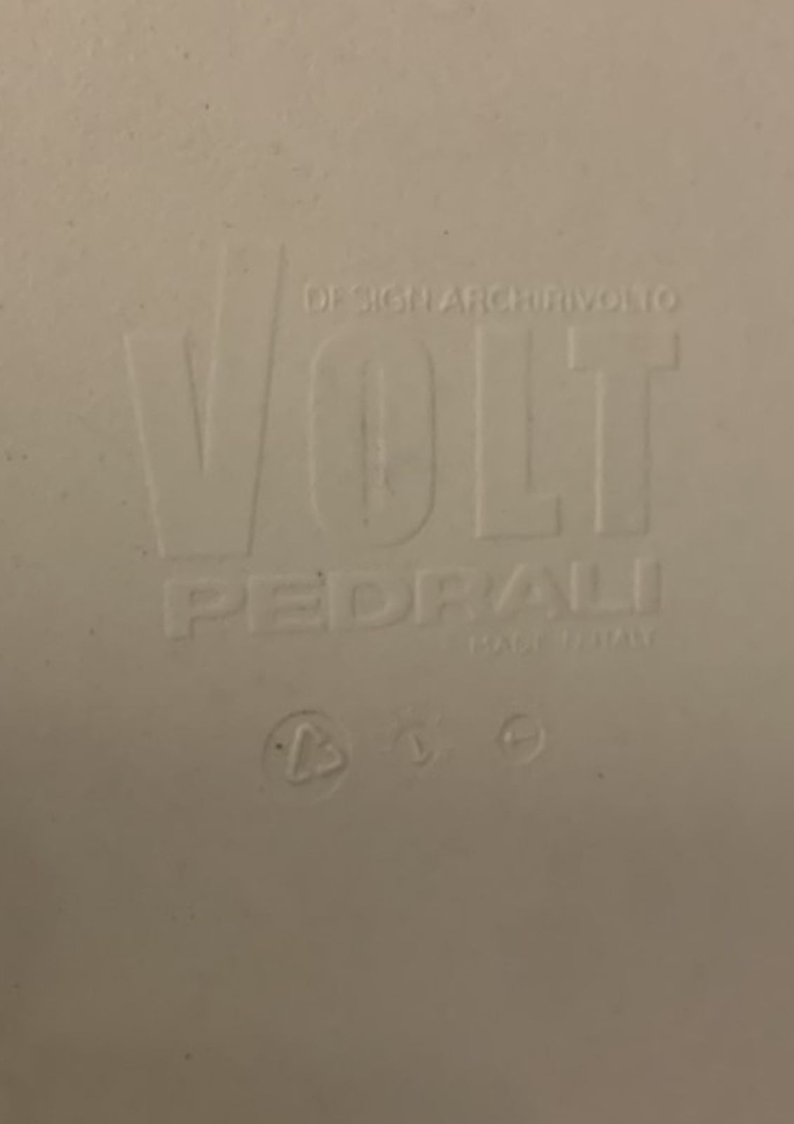 Italian White Indoor Or Outdoor Stacking Chairs By Volt Pedrali Model 670 Designed By Claudio Dondoli Marco Pocci 8 Chairs In Stock Price Per Chair Ol photo for sale