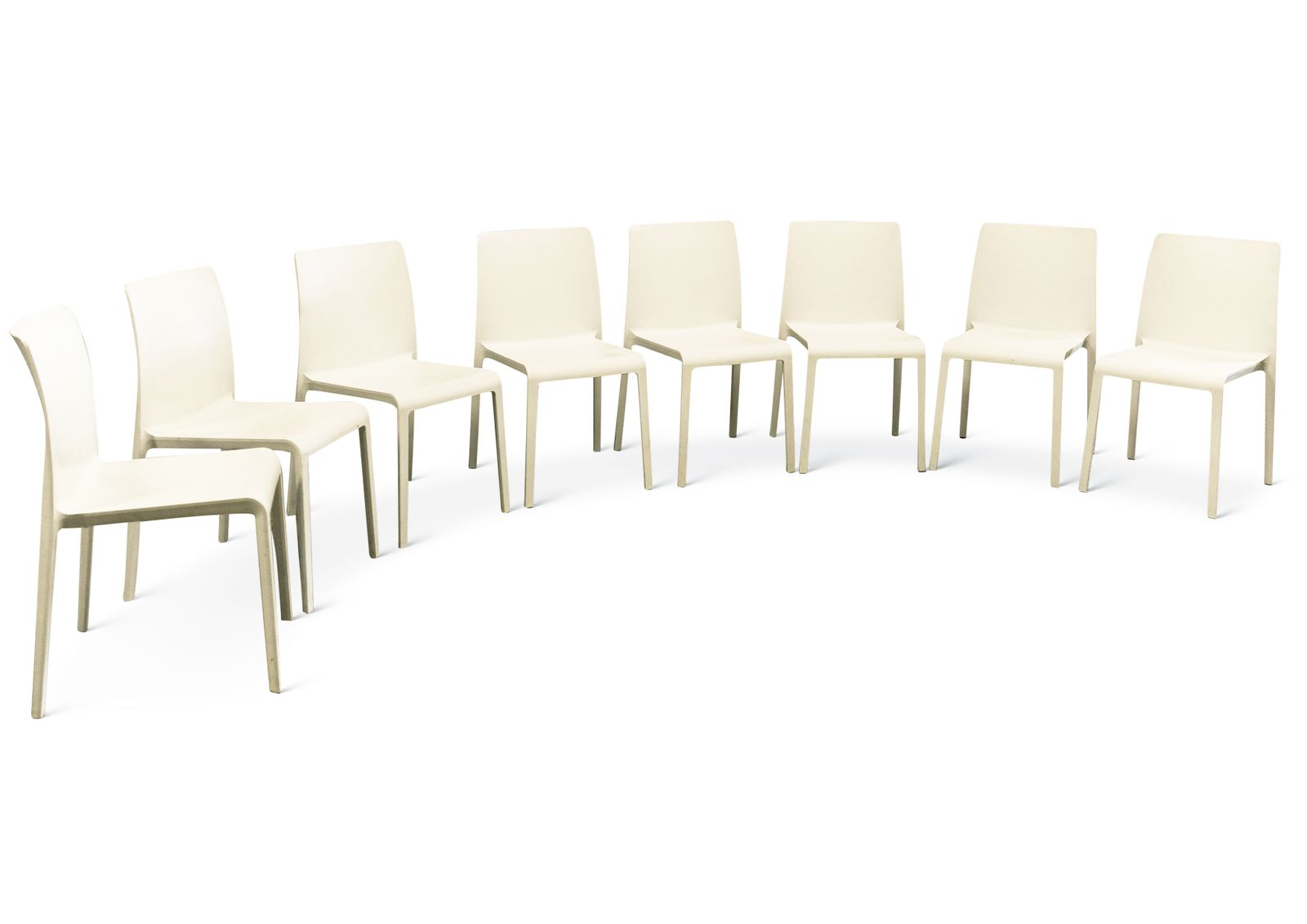 Italian White Indoor Or Outdoor Stacking Chairs By Volt Pedrali Model 670 Designed By Claudio Dondoli Marco Pocci 8 Chairs In Stock Price Per Chair Ol photo buy