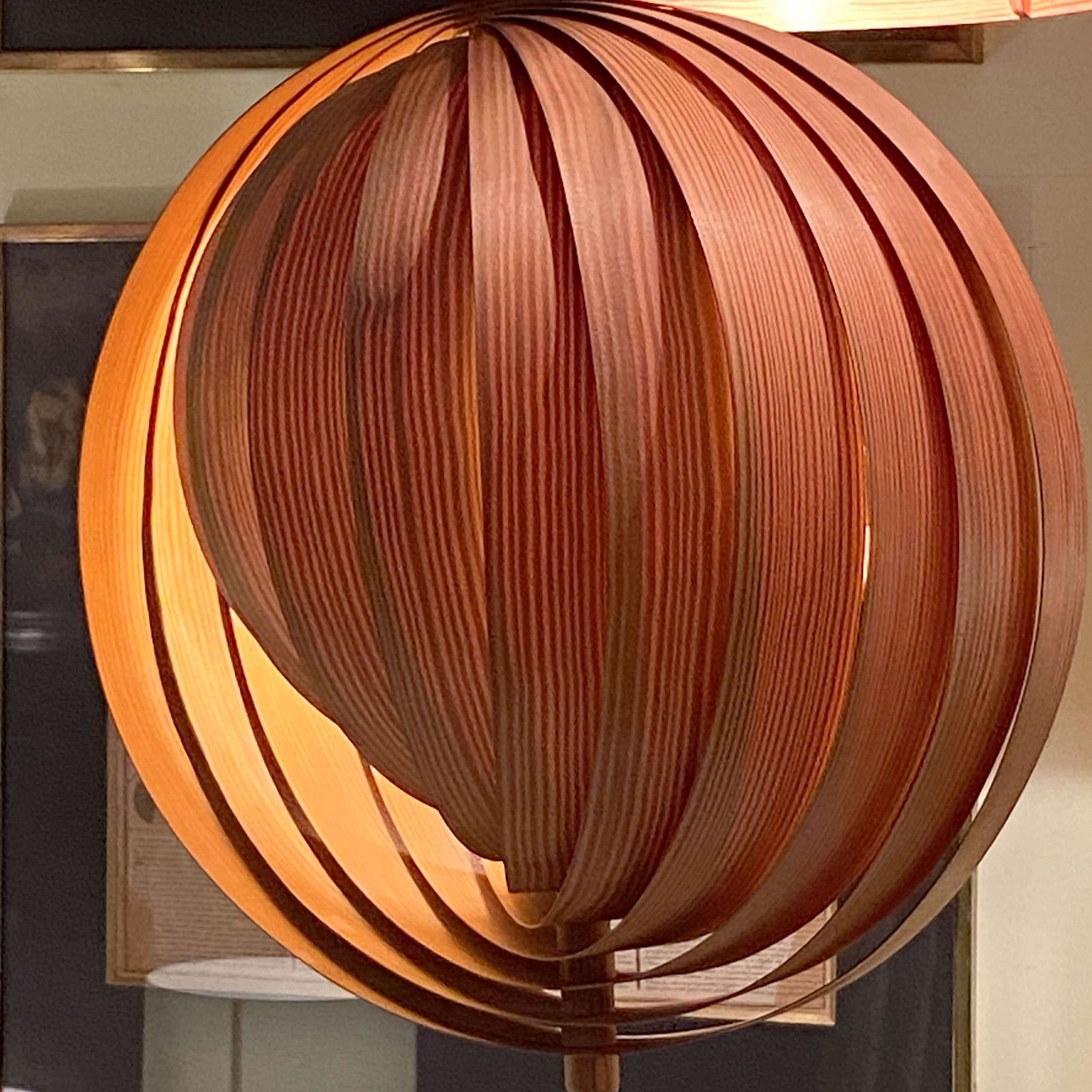 photo buy Groupe Of Large Hans Agne Jacobsson Plywood Lamps