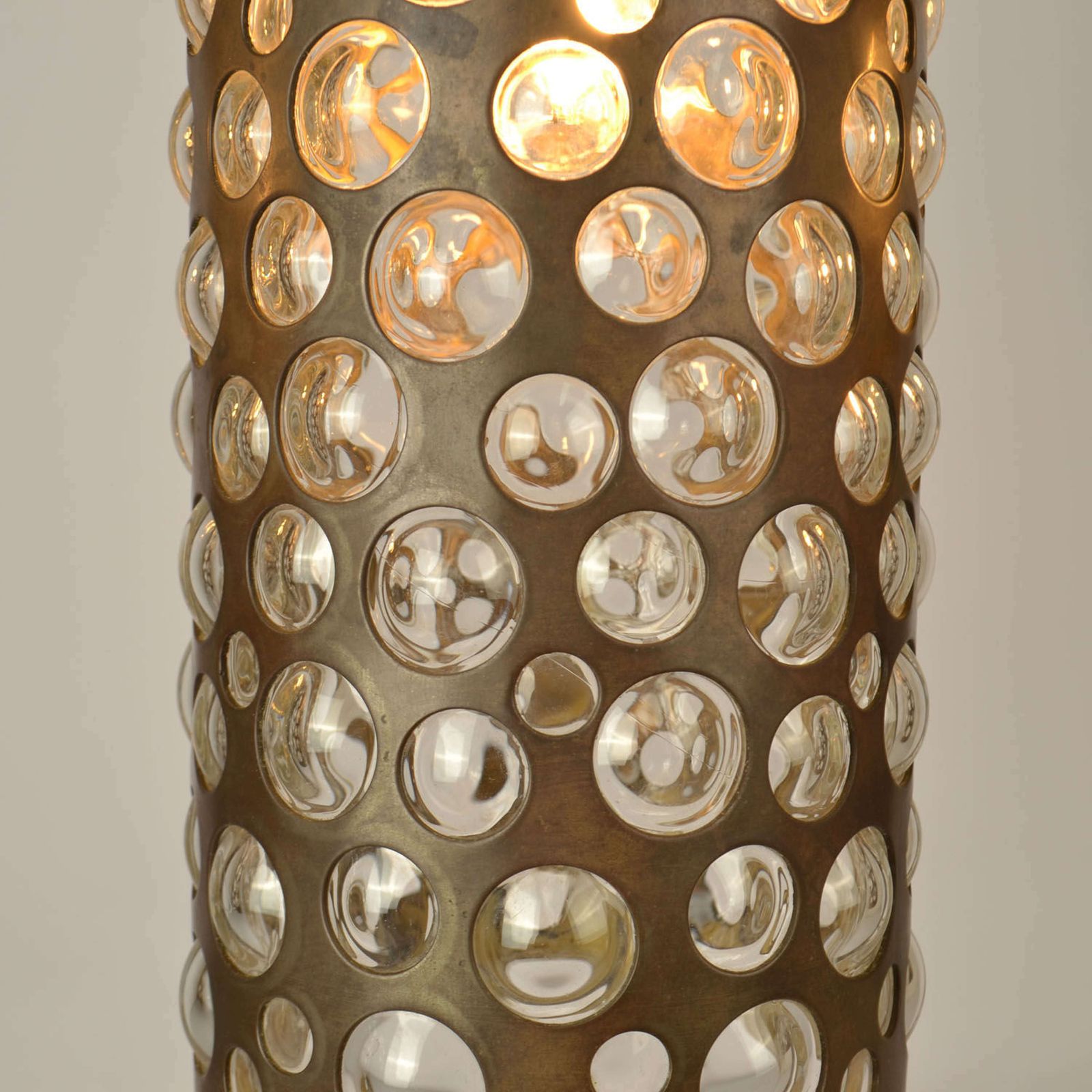 photo furniture Pendant Lamps By Rupert Nikoll, Vienna, 1950's In Brass & Blown Glass