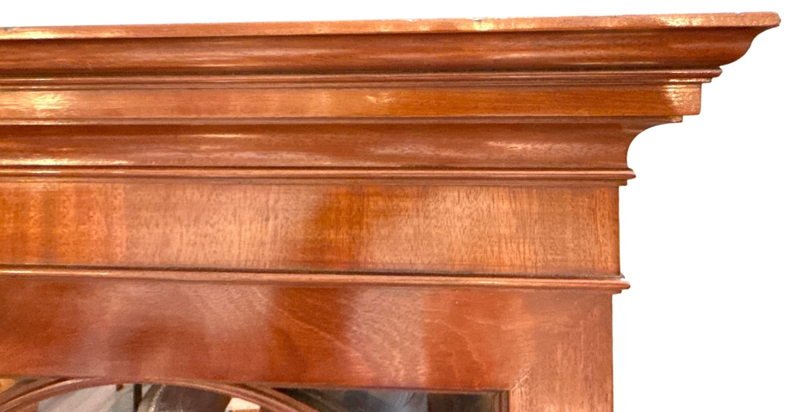 Georgian Mahogany Breakfront Library Bookcase (England, Circa 1800) photo vintage