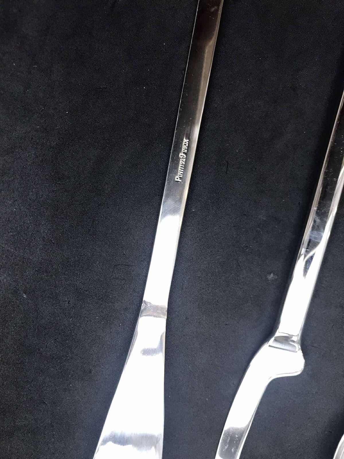 Modernist Set Flatwareitalian Design Space Age 24 Pieces Stainless Steel Modernist Design Casual Lunch Gift Post Modern Vintage 6 Settings photo vintage