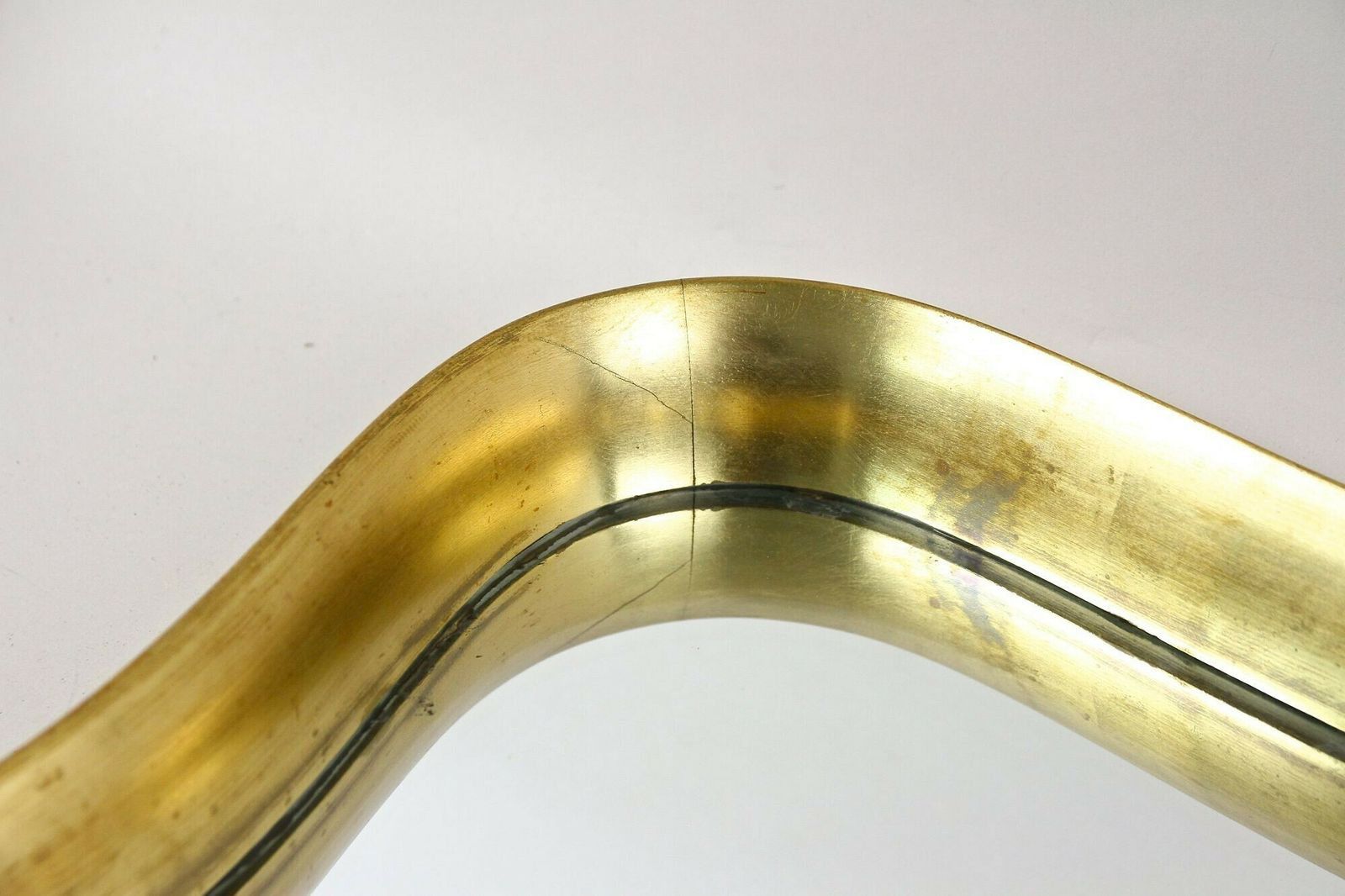 20th Century Modernist Gilt Wall Mirror Attributed To Max Welz, Austria Ca.1940s photo vintage