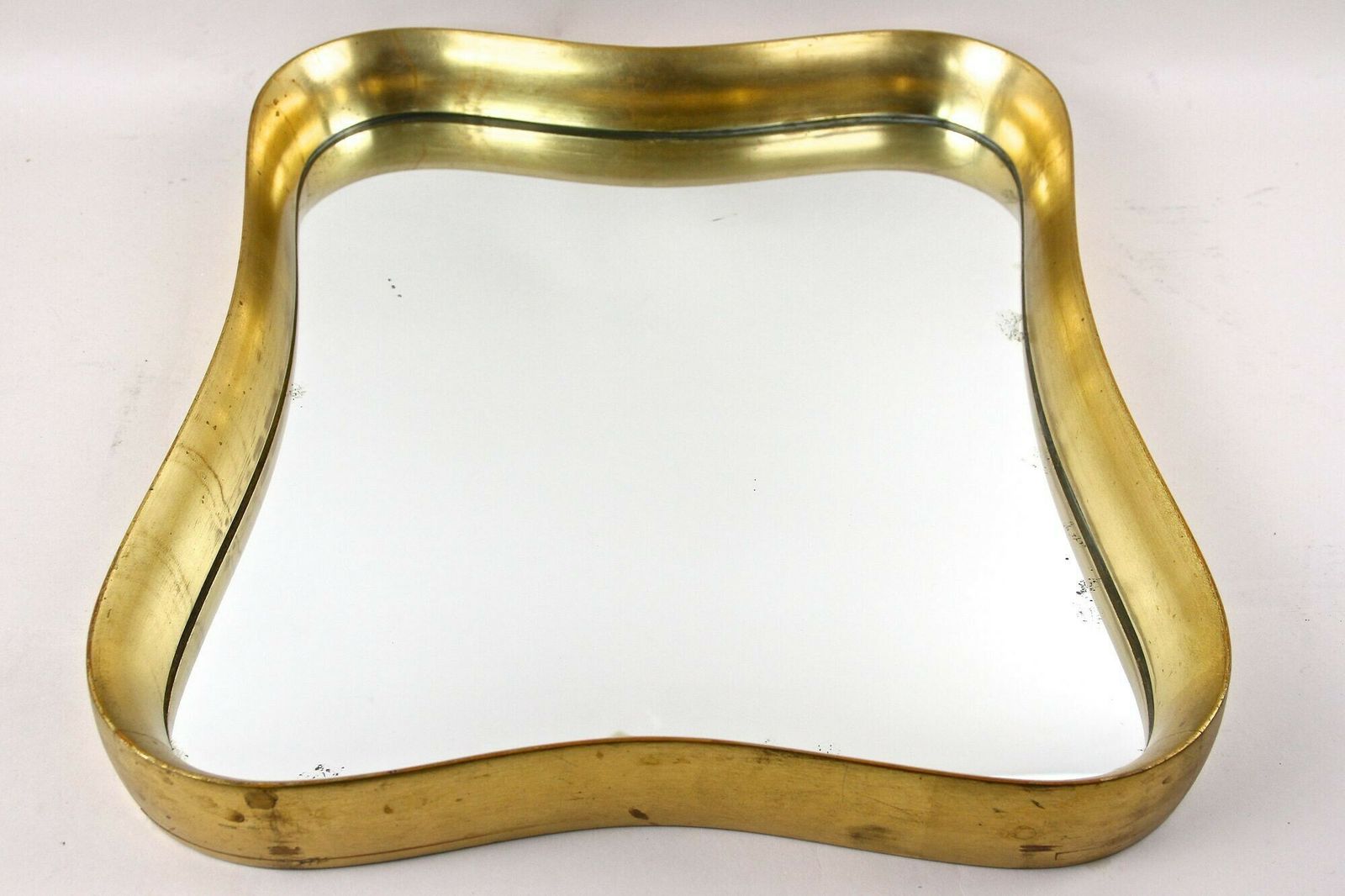 photo vinterior 20th Century Modernist Gilt Wall Mirror Attributed To Max Welz, Austria Ca.1940s