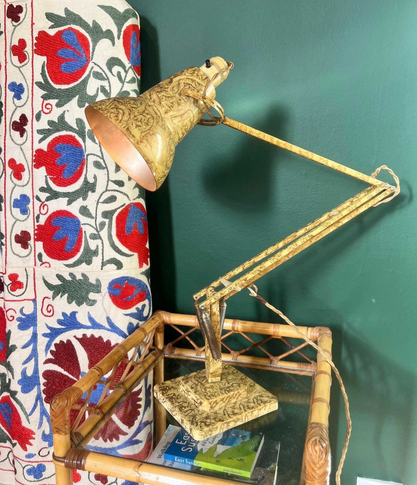 1938 Herbert Terry Model 1227 Anglepoise Articulated Lamp   An Early Collectible. Two Available Separately Or As A Pair.