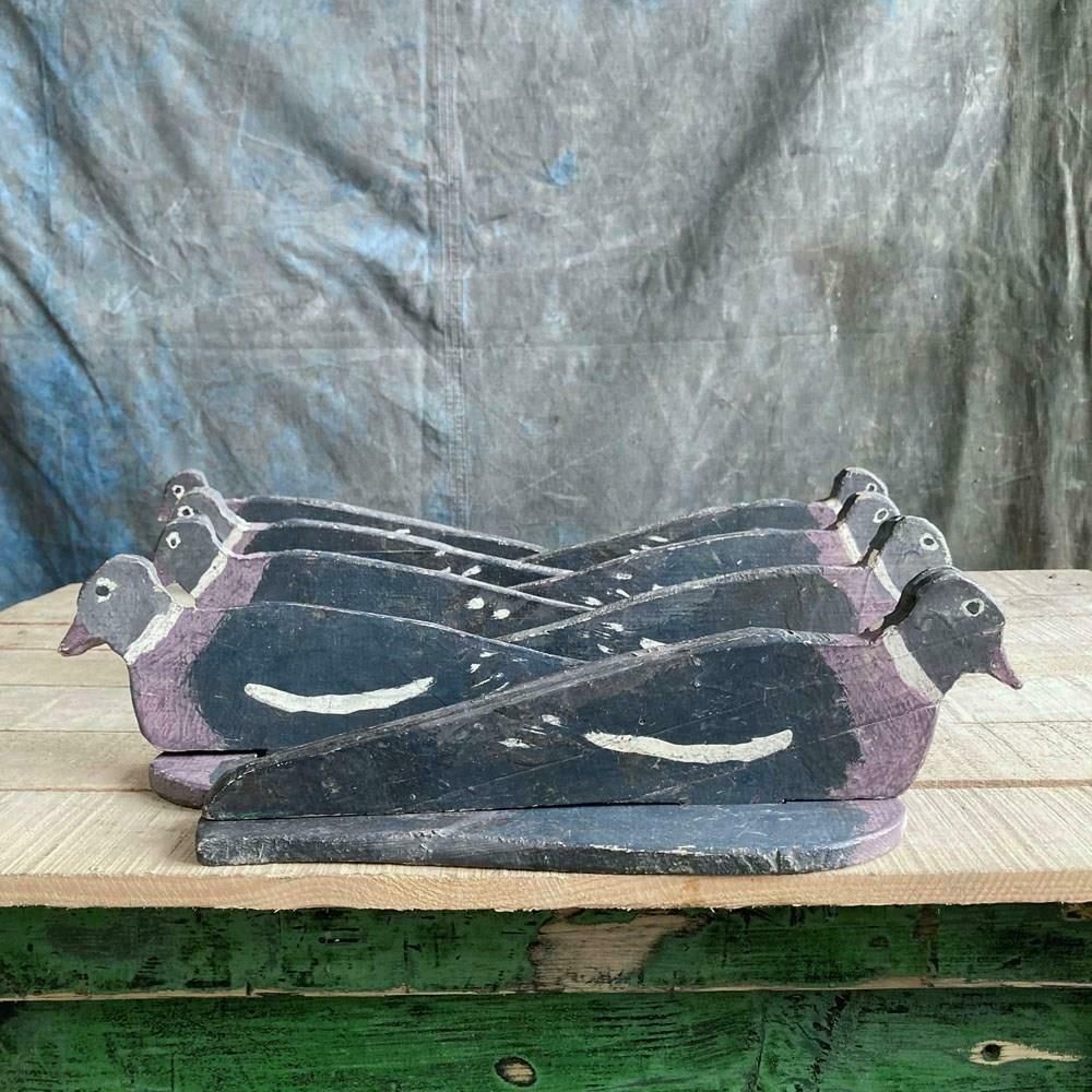 Naive Wooden Pigeon Decoys, 1930s photo buy